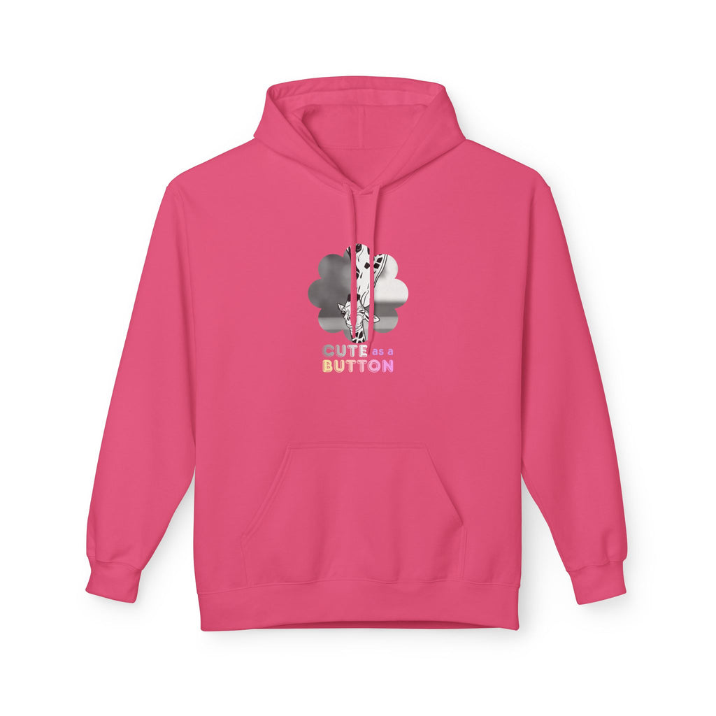 Cute as a Button Giraffe Graphic Hoodie