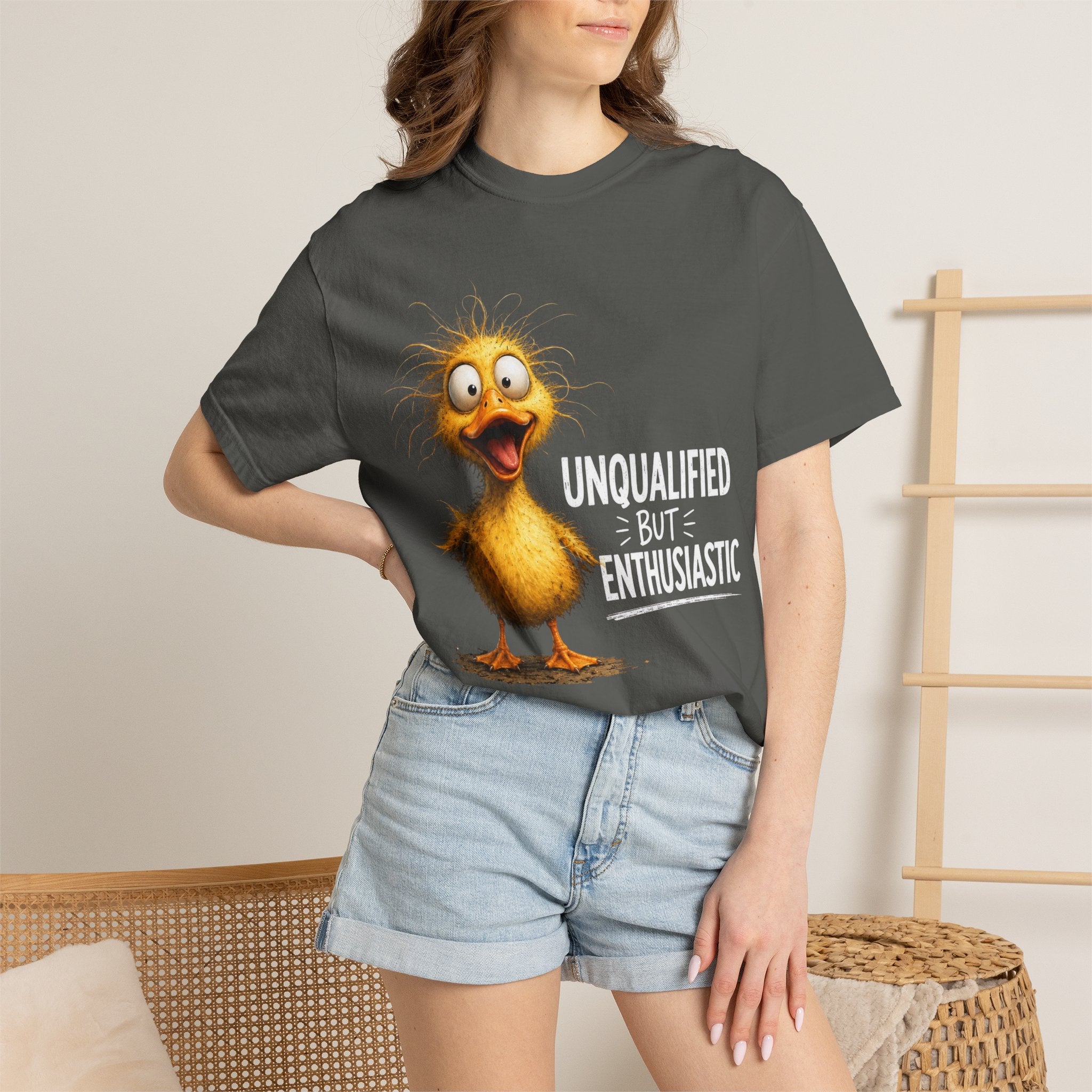Unqualified But Enthusiastic Duck Graphic Tee