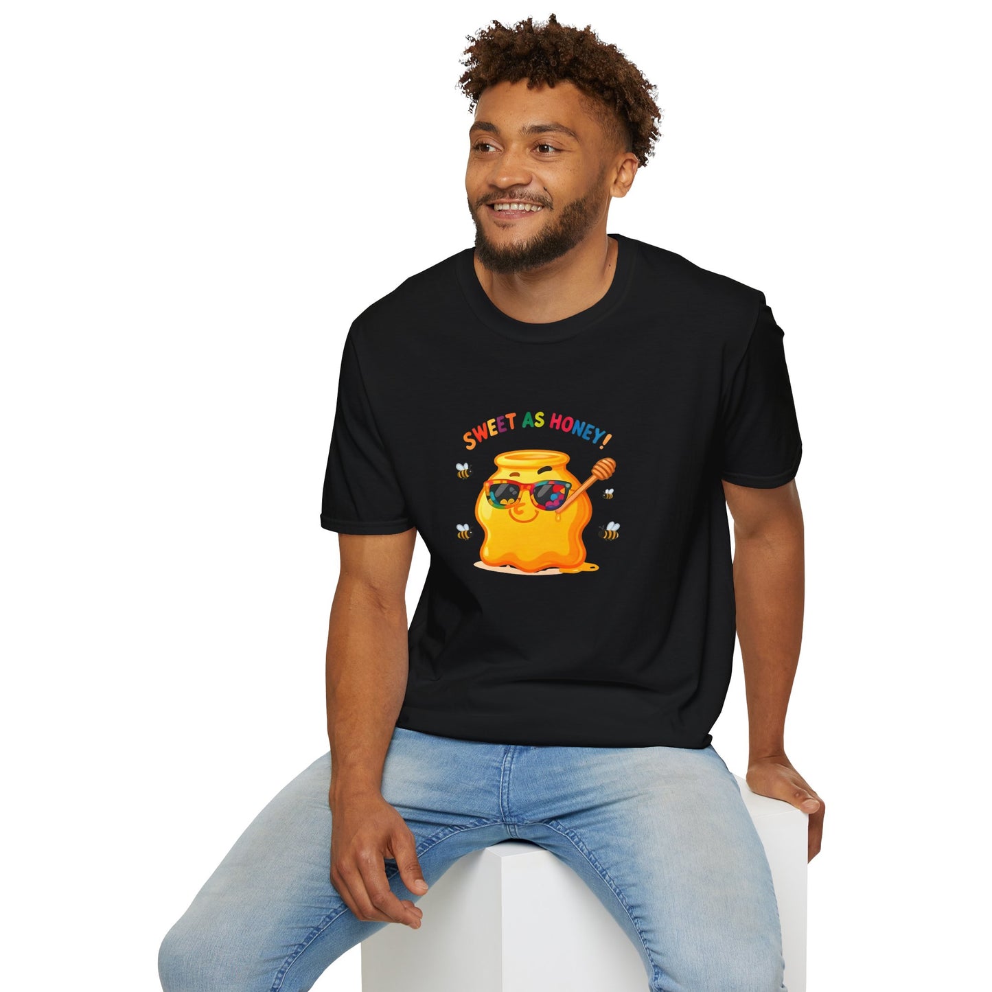 Sweet as Honey Unisex T-Shirt - Cute Graphic Tee, Casual Wear, Gift for Friends, Summer Fashion, Bee Lovers Gift