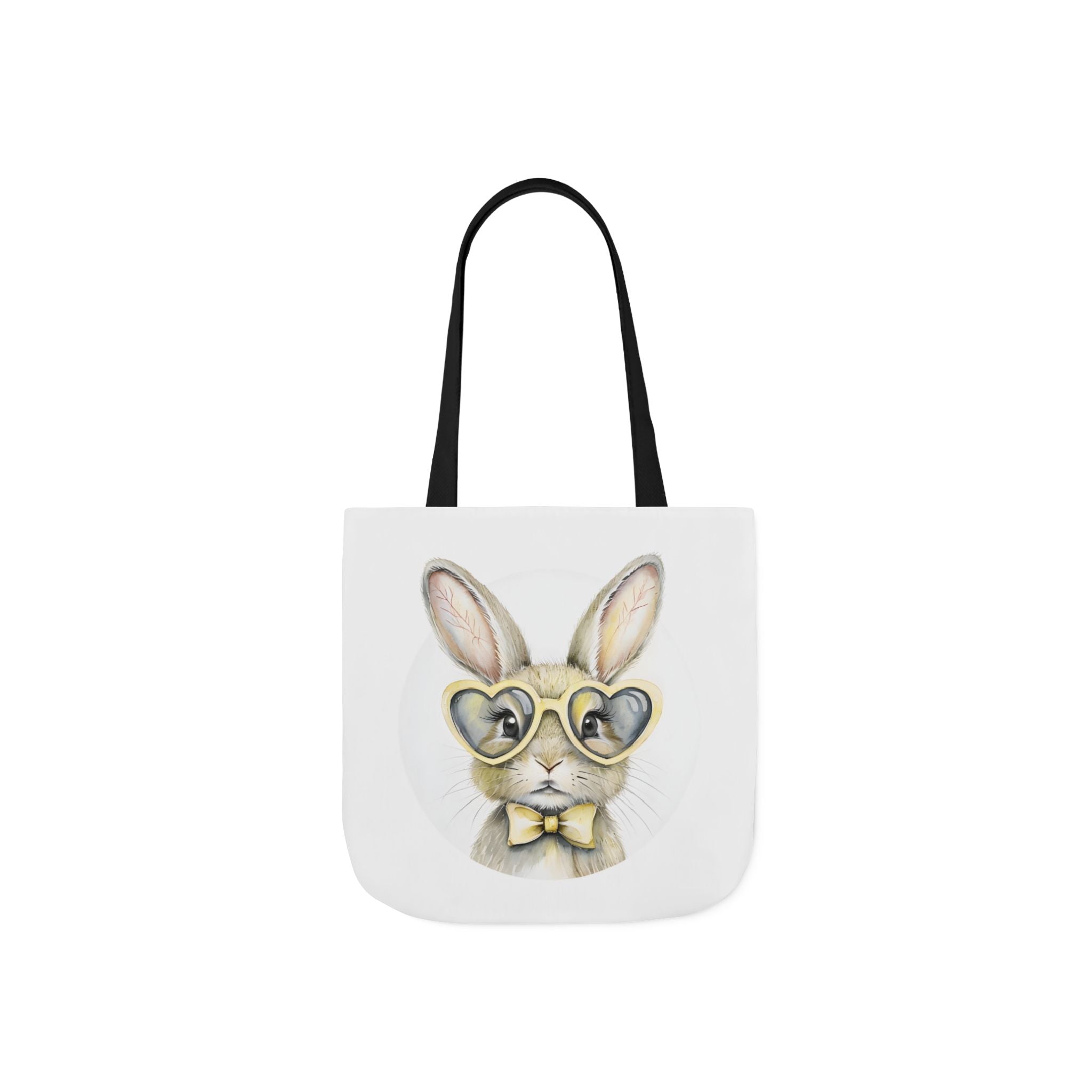 Cute Double Sided Bunny Canvas Tote Bag, Cute Eco-Friendly Shopper, Rabbit Gift, Spring Picnic, Easter Tote, Stylish Animal Art