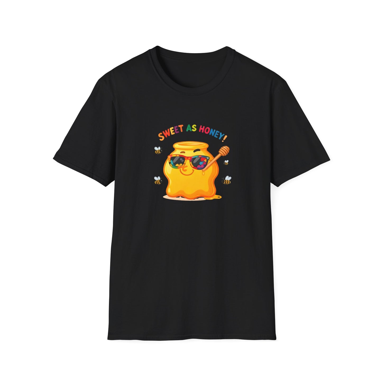 Sweet as Honey Unisex T-Shirt - Cute Graphic Tee, Casual Wear, Gift for Friends, Summer Fashion, Bee Lovers Gift