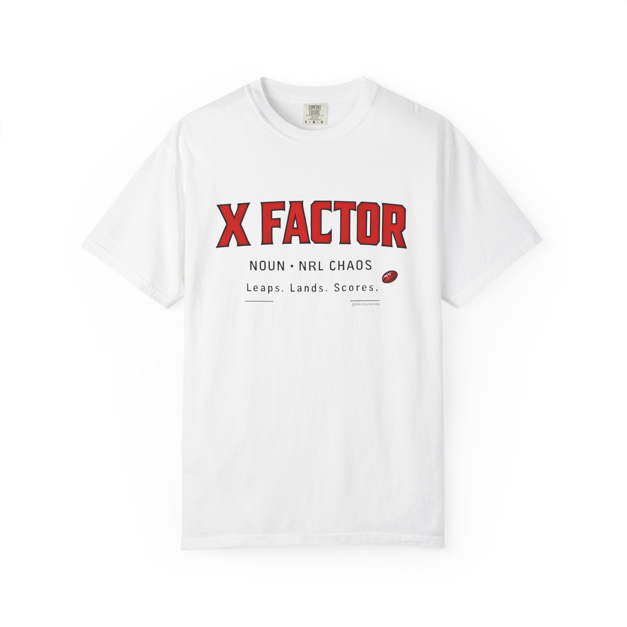X factor Graphic T-Shirt — 'X factor' Sports Humour Tee with Definition Print