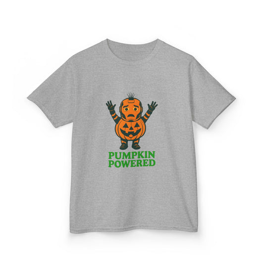 Kids Halloween Pumpkin Powered Tee, Funny Halloween Shirt, Kids Costume Tee, Pumpkins Shirt, Fun Halloween Tee