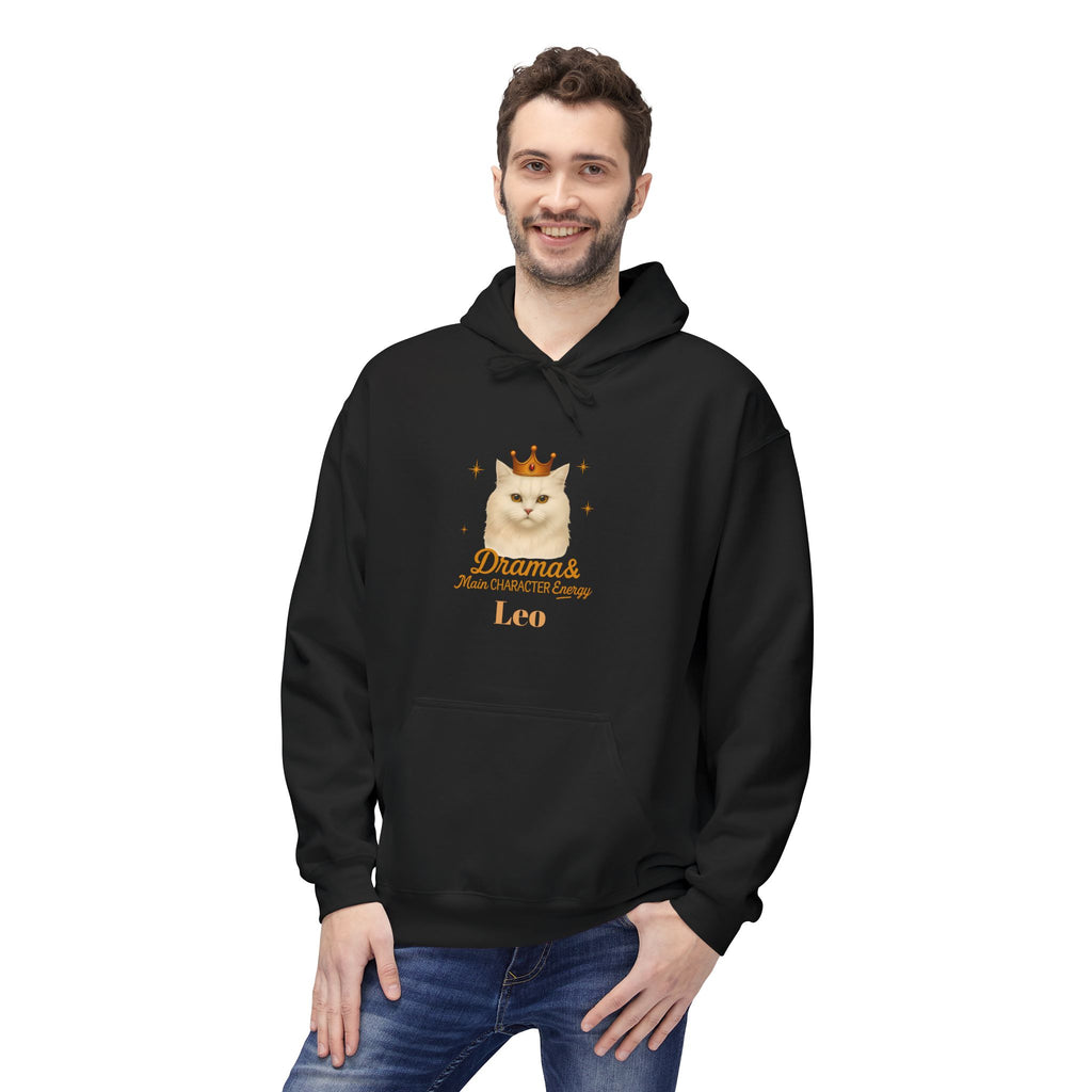 Leo Cat Drama & Main Character Energy Hoodie
