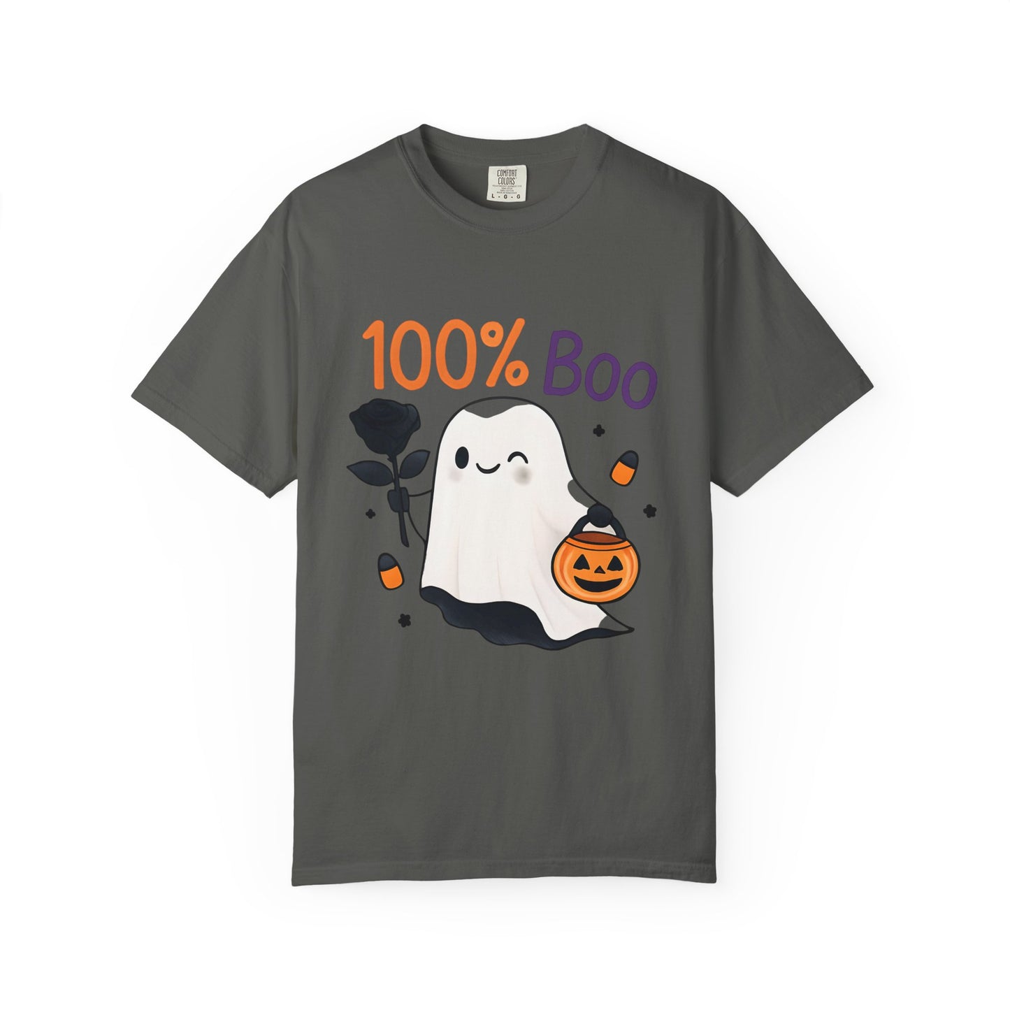 100% Boo Ghost T-Shirt for Halloween, Unisex Tee for Trick or Treating, Spooky Season Apparel, Cute Halloween Outfit, Gifts for [...]