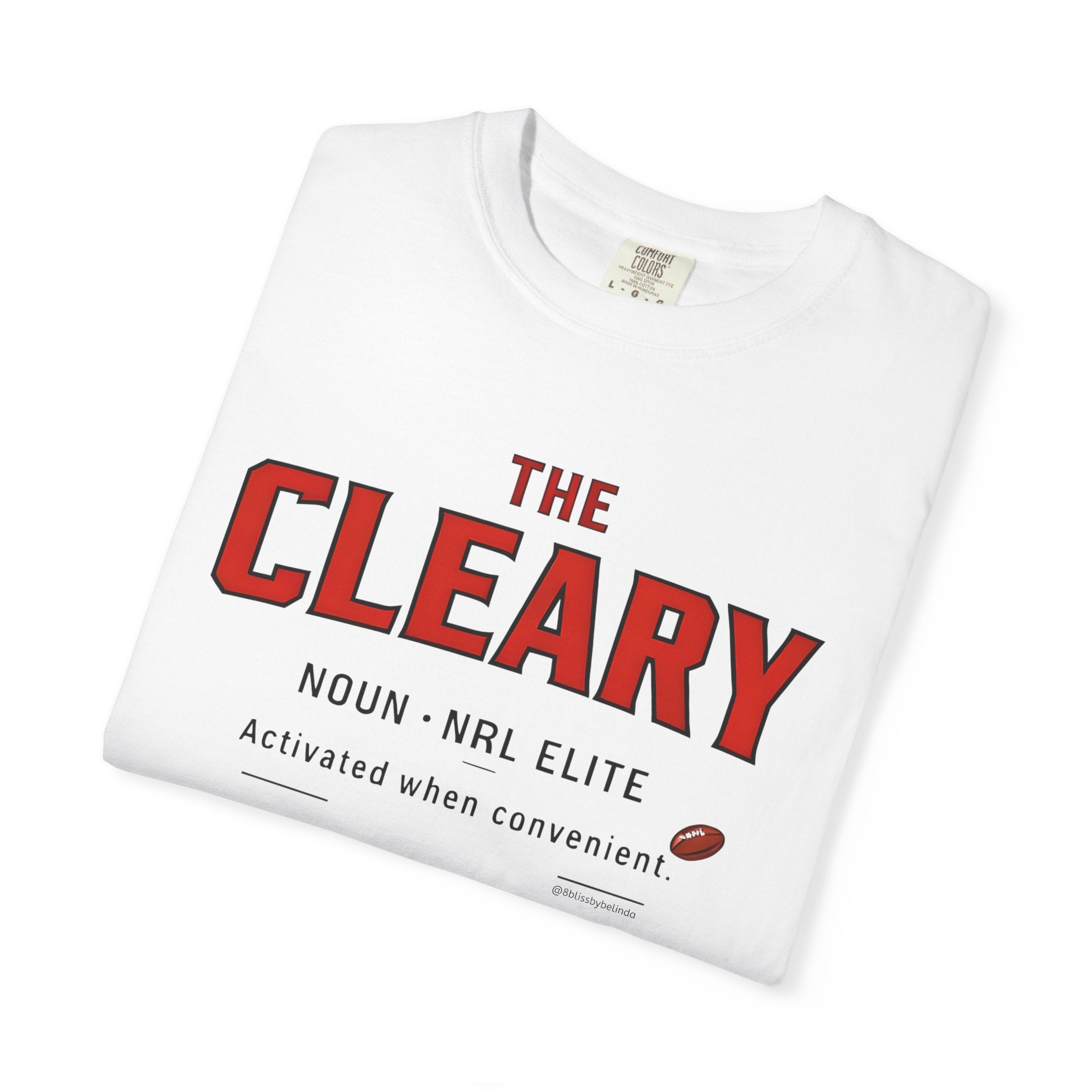 The Cleary Graphic T-Shirt — 'The Cleary' Sports Humour Tee with Definition Print