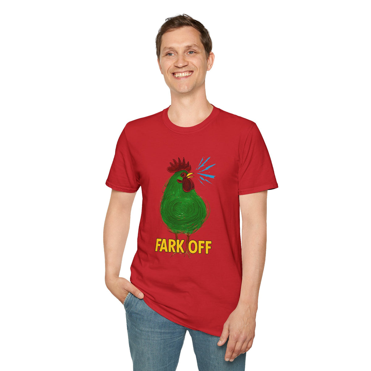 Funny Chicken Graphic T-Shirt, Humor Tee, Farm-Inspired Apparel