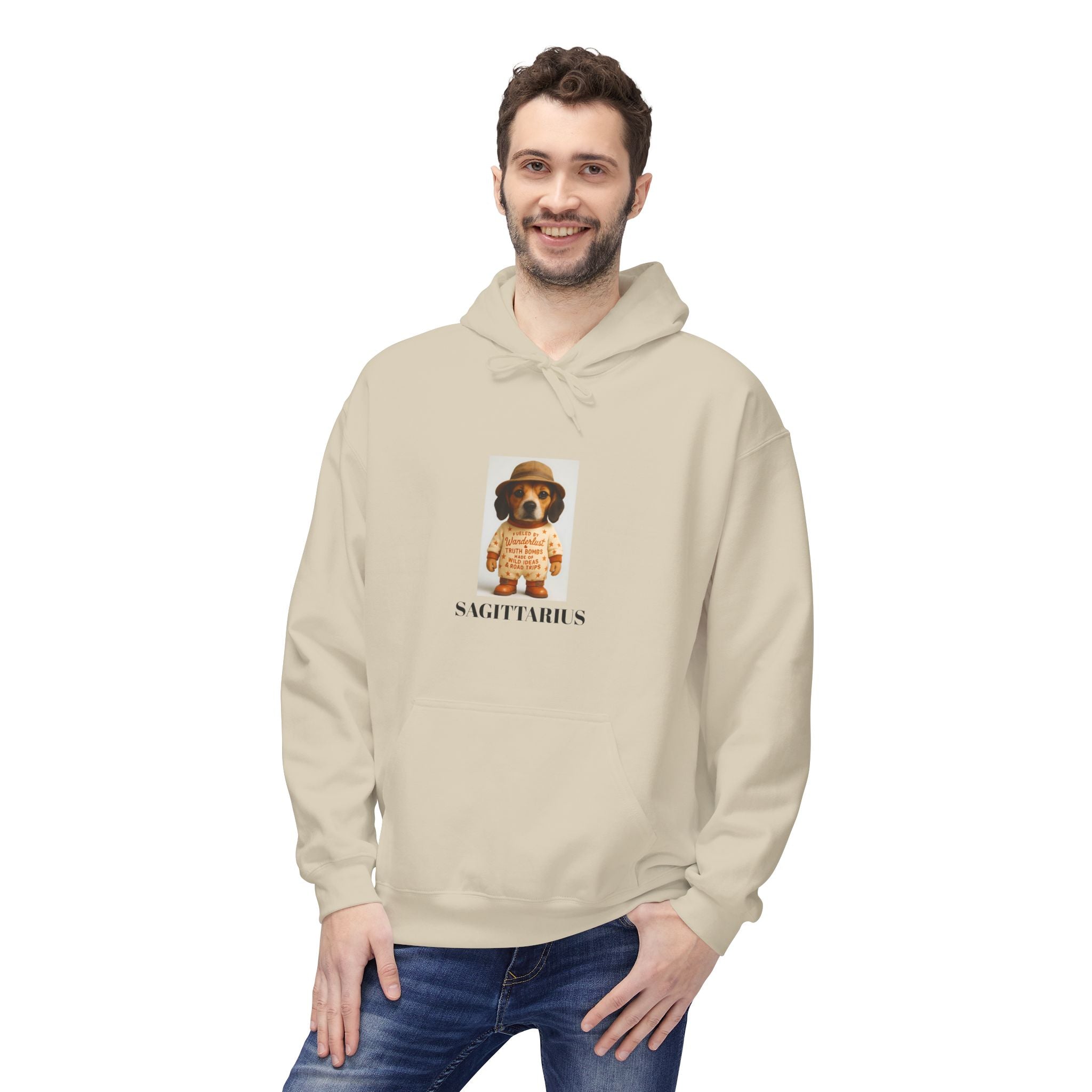 Sagittarius Wanderlust Hoodie, Dog Explorer Sweatshirt