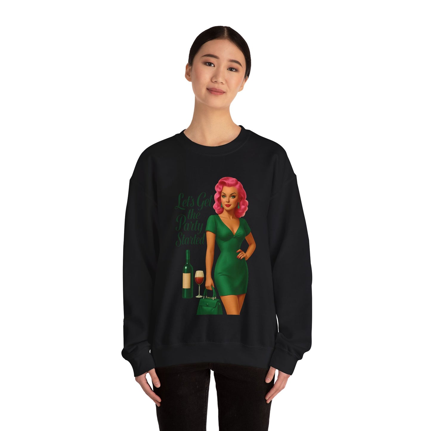 Let's Get the Party Started Unique Sweatshirt Design