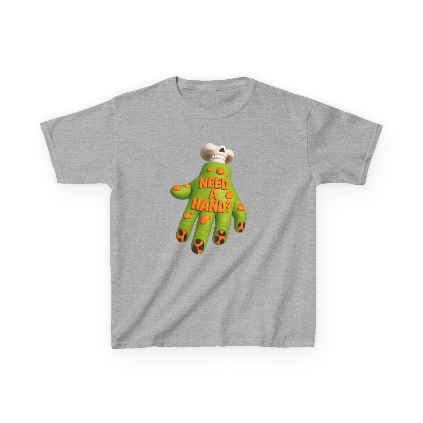Playful Kids Tee with 'Need a Hand?' Design - Fun Gift, Unique Children's Clothing, Halloween Costume, Family Gatherings, Everyday Wear