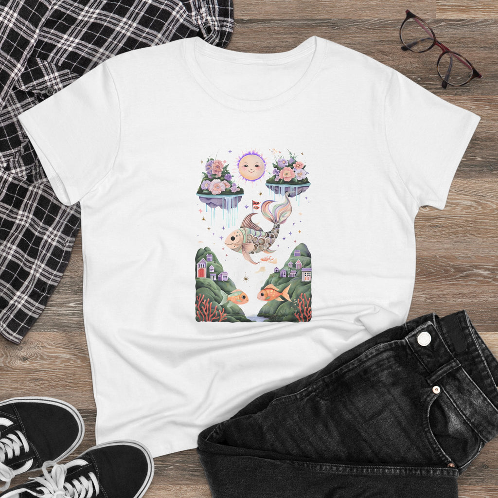 Whimsical Dreamcatcher Tee - Fun Graphic Cotton T-Shirt for Daydreamers, Casual Wear, Gift for Her, Summer Top, Unique Artwork