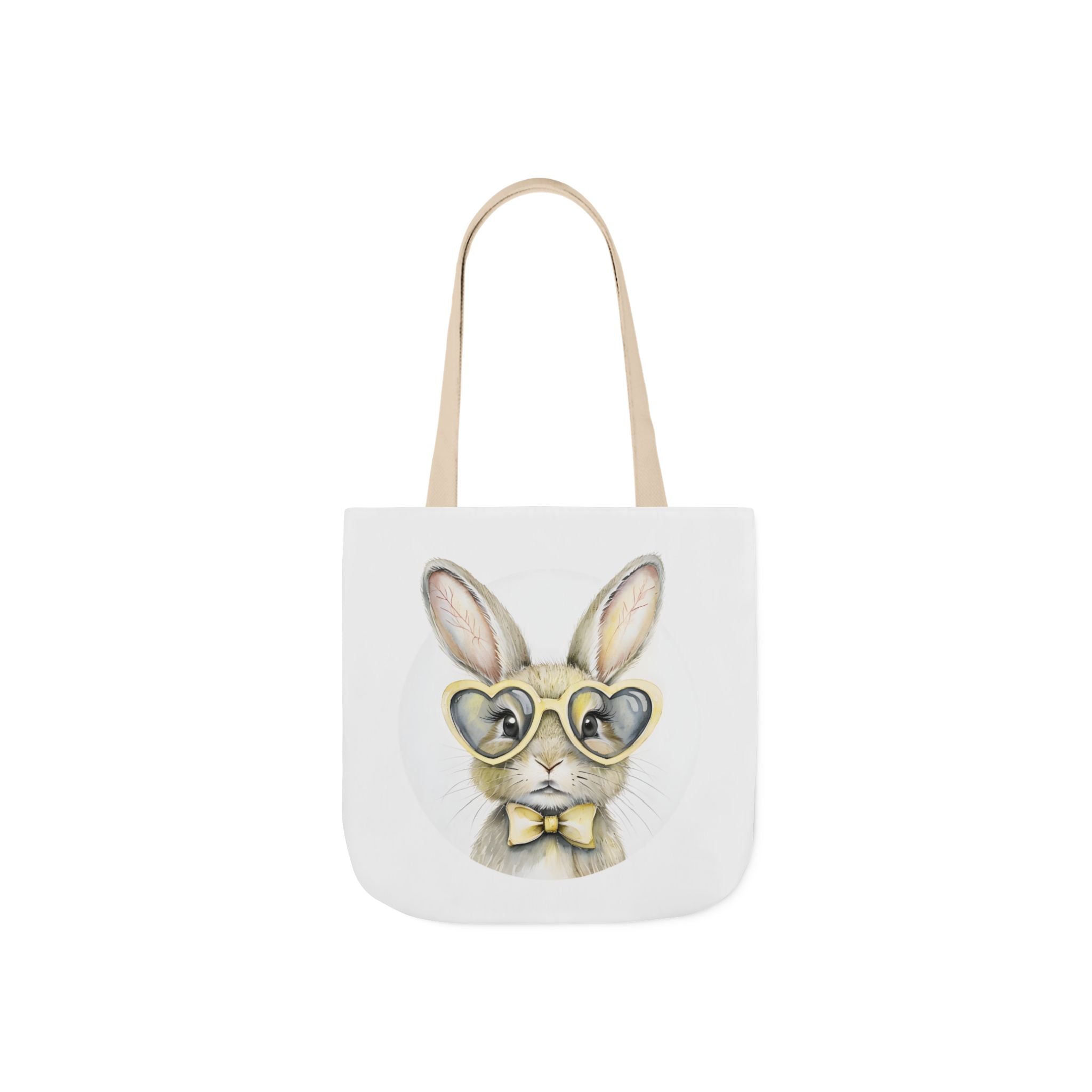 Cute Double Sided Bunny Canvas Tote Bag, Cute Eco-Friendly Shopper, Rabbit Gift, Spring Picnic, Easter Tote, Stylish Animal Art