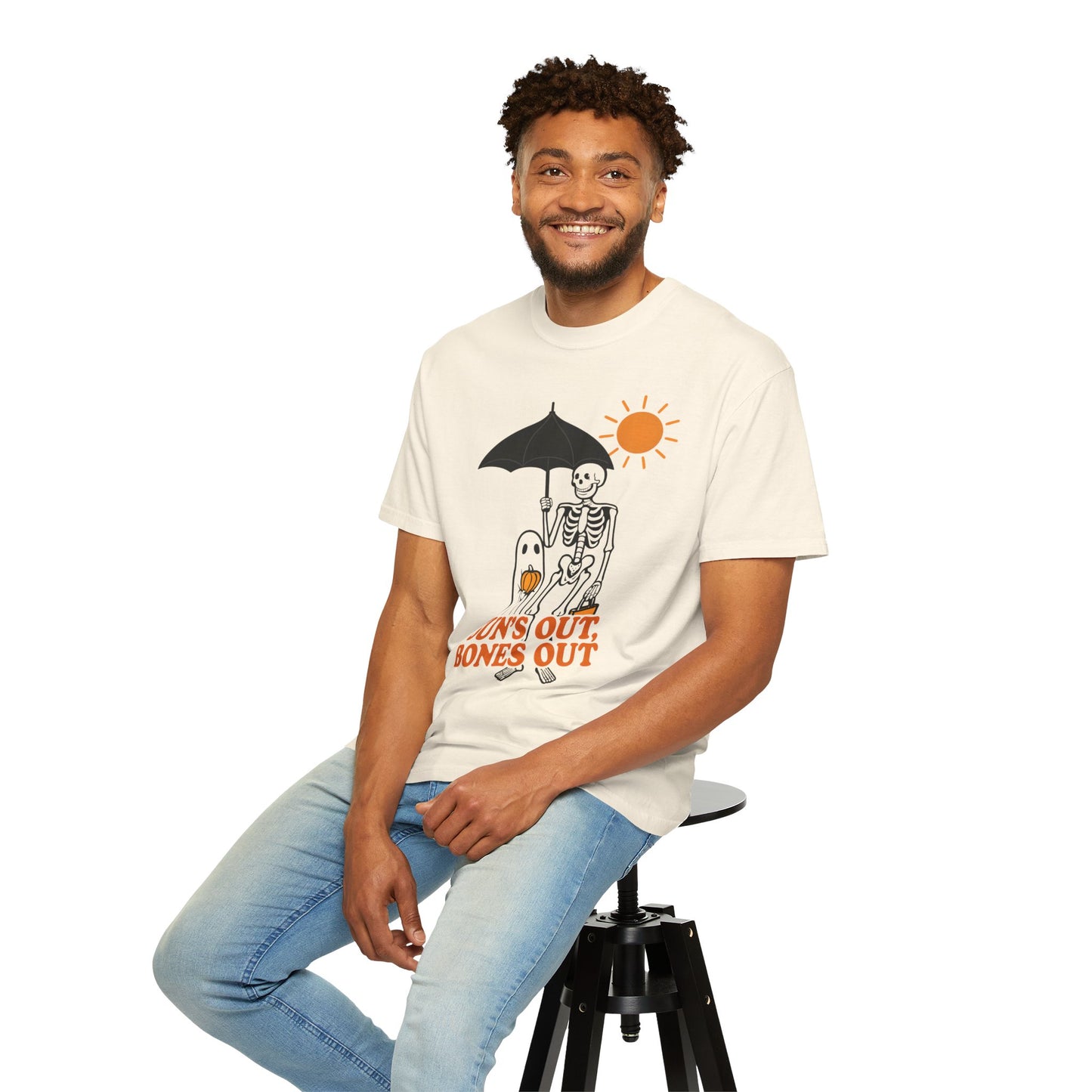 Fun Skeleton Graphic Tee for Halloween, Sun's Out Bones Out Shirt, Unisex T-Shirt, Perfect for Fall Celebrations, Spooky Season [...]