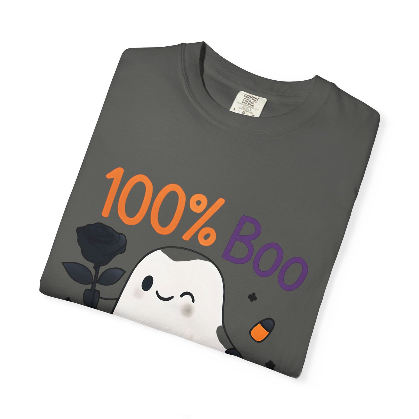 100% Boo Ghost T-Shirt for Halloween, Unisex Tee for Trick or Treating, Spooky Season Apparel, Cute Halloween Outfit, Gifts for [...]