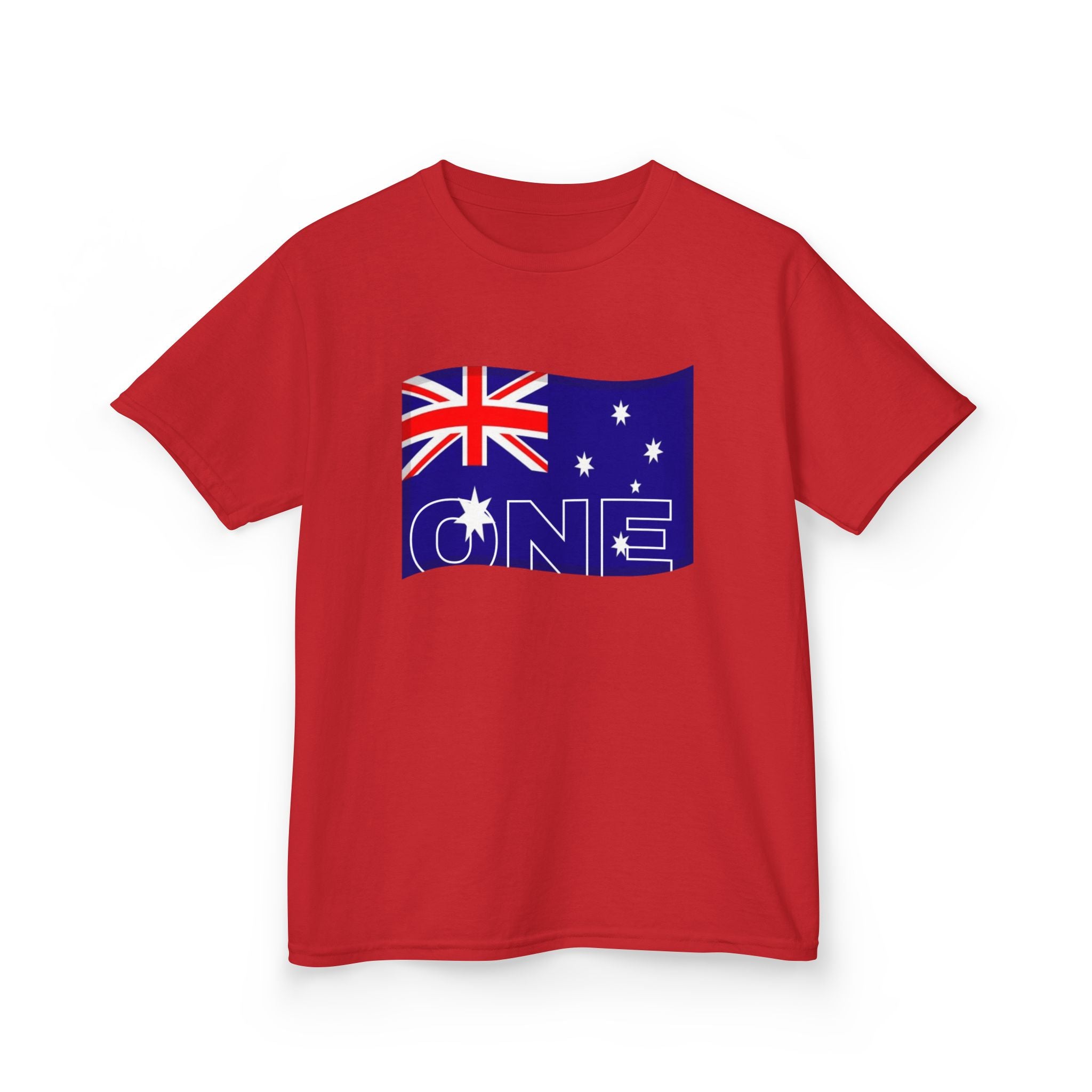 Kids Tee — Australian Flag "ONE" Design