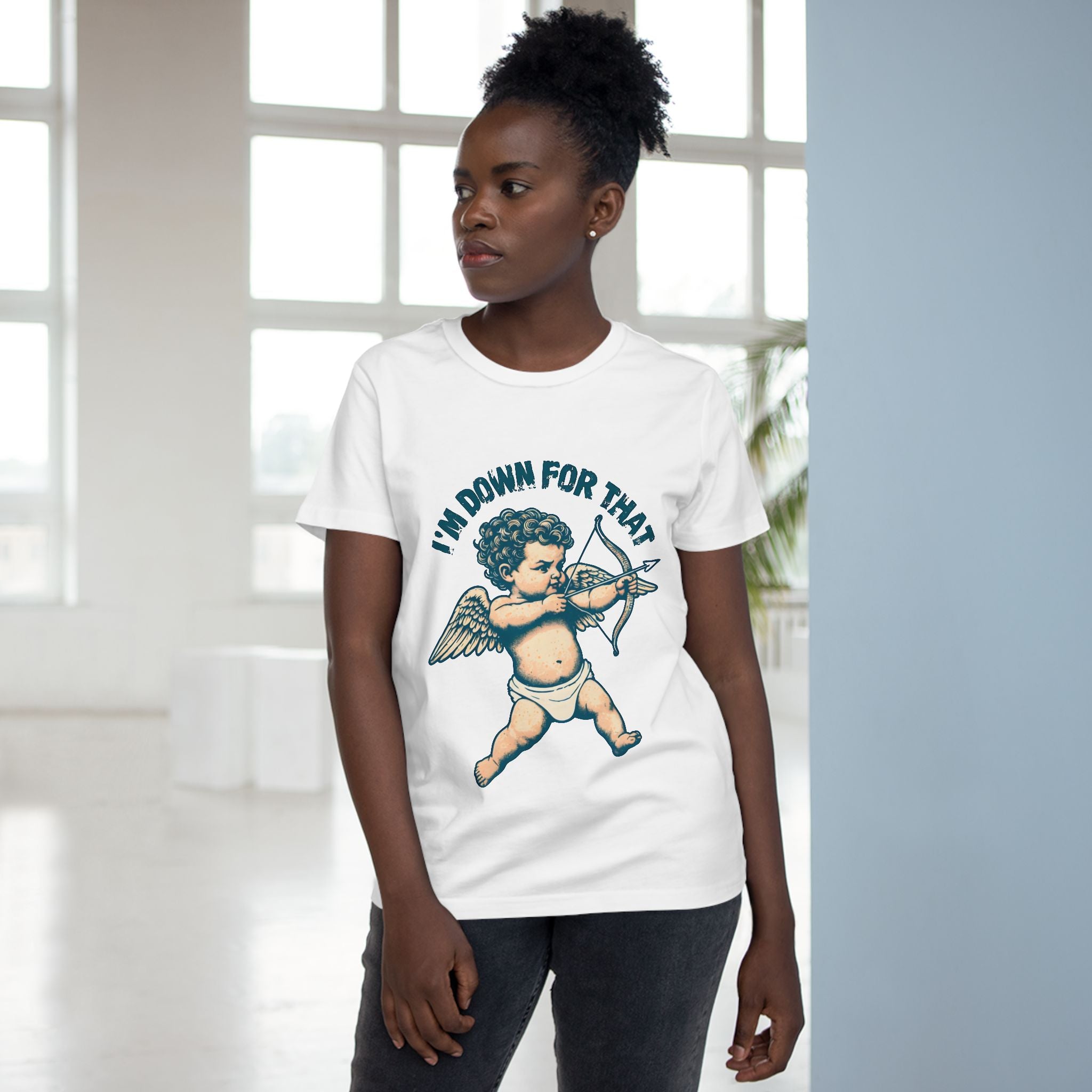 Maple Tee Cupid Graphic — Quirky  Women’s T-Shirt Gift