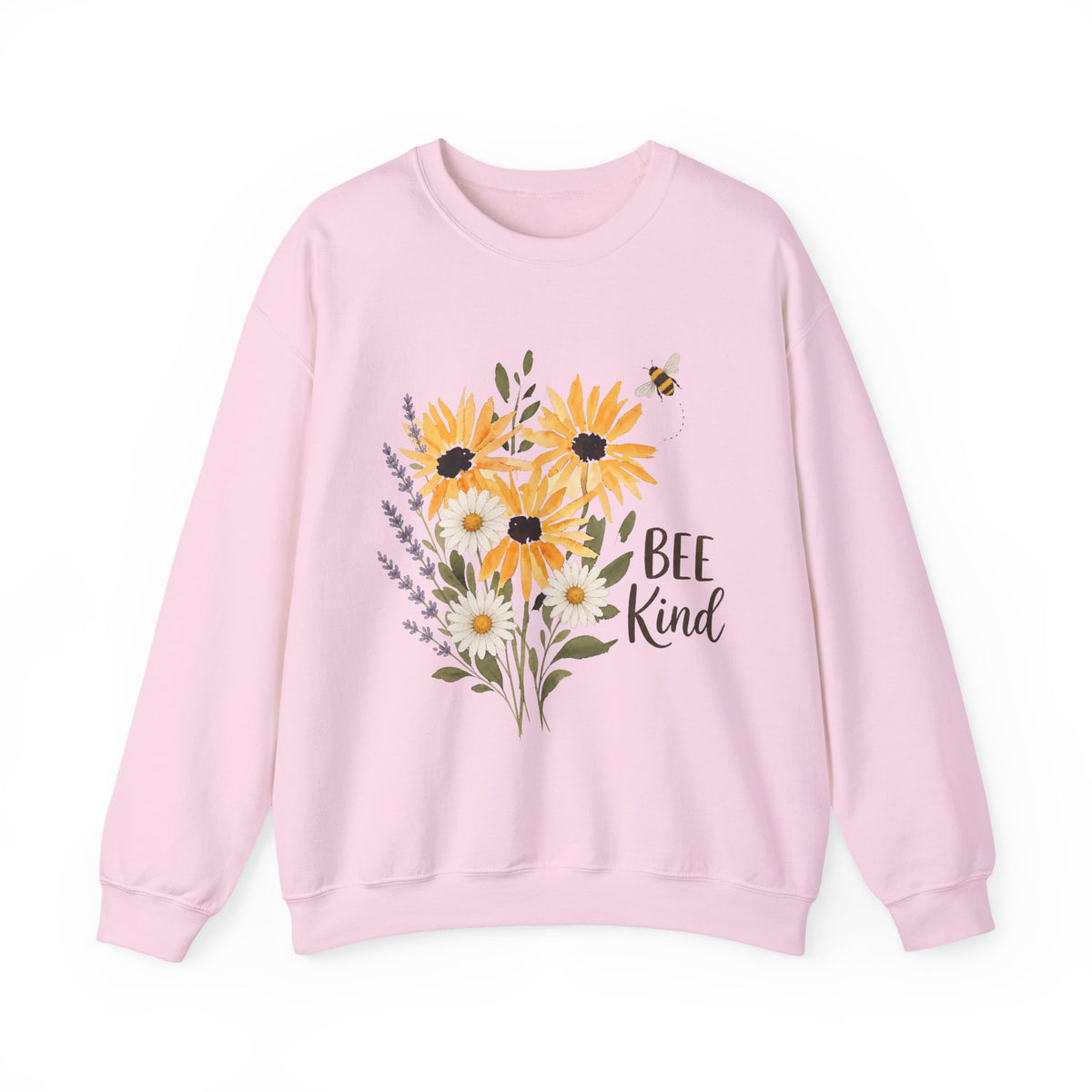 Bee Kind Floral Sweatshirt – Sunflower Bouquet Crewneck