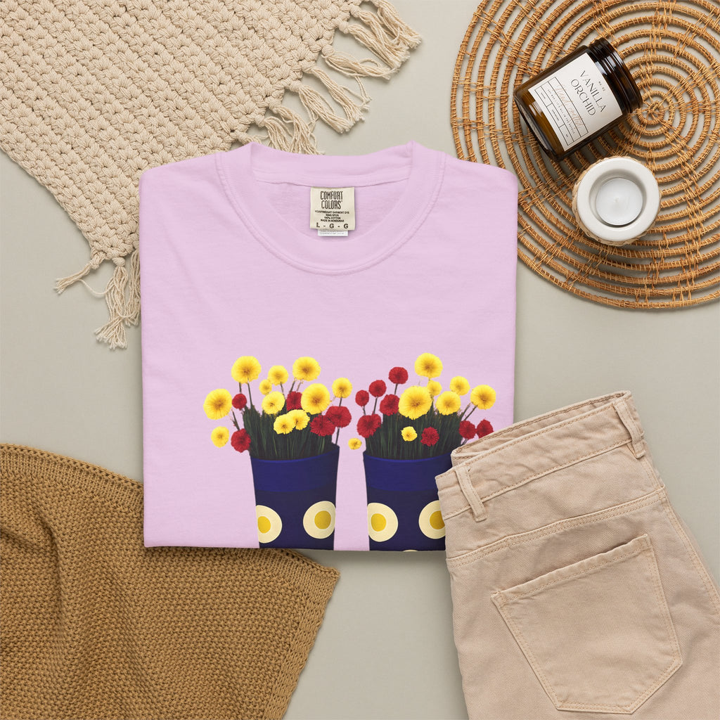 Step Into Kindness T-Shirt – Floral Rain Boot Graphic Tee