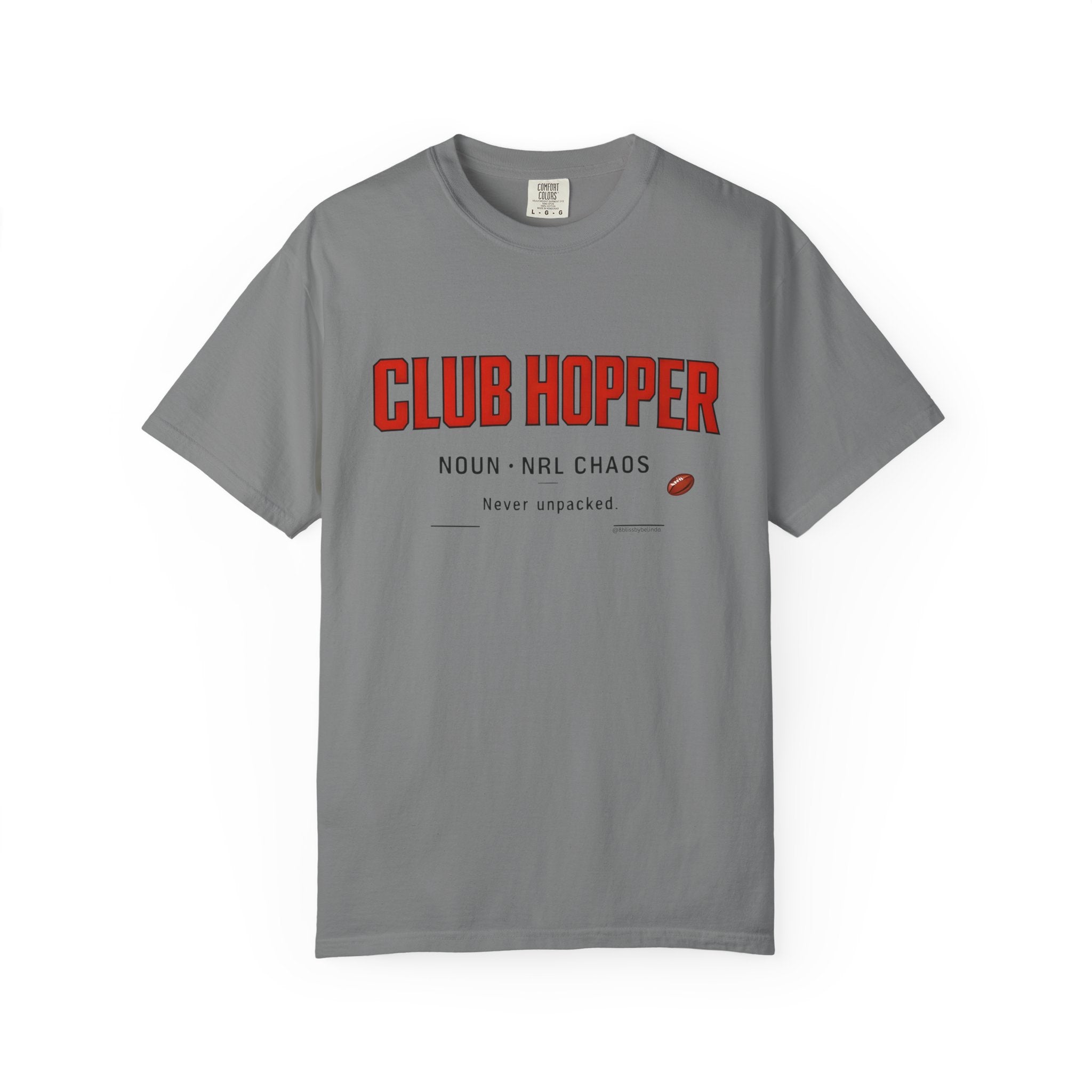 Club Hopper Graphic T-Shirt — 'Club Hopper' Sports Humour Tee with Definition Print
