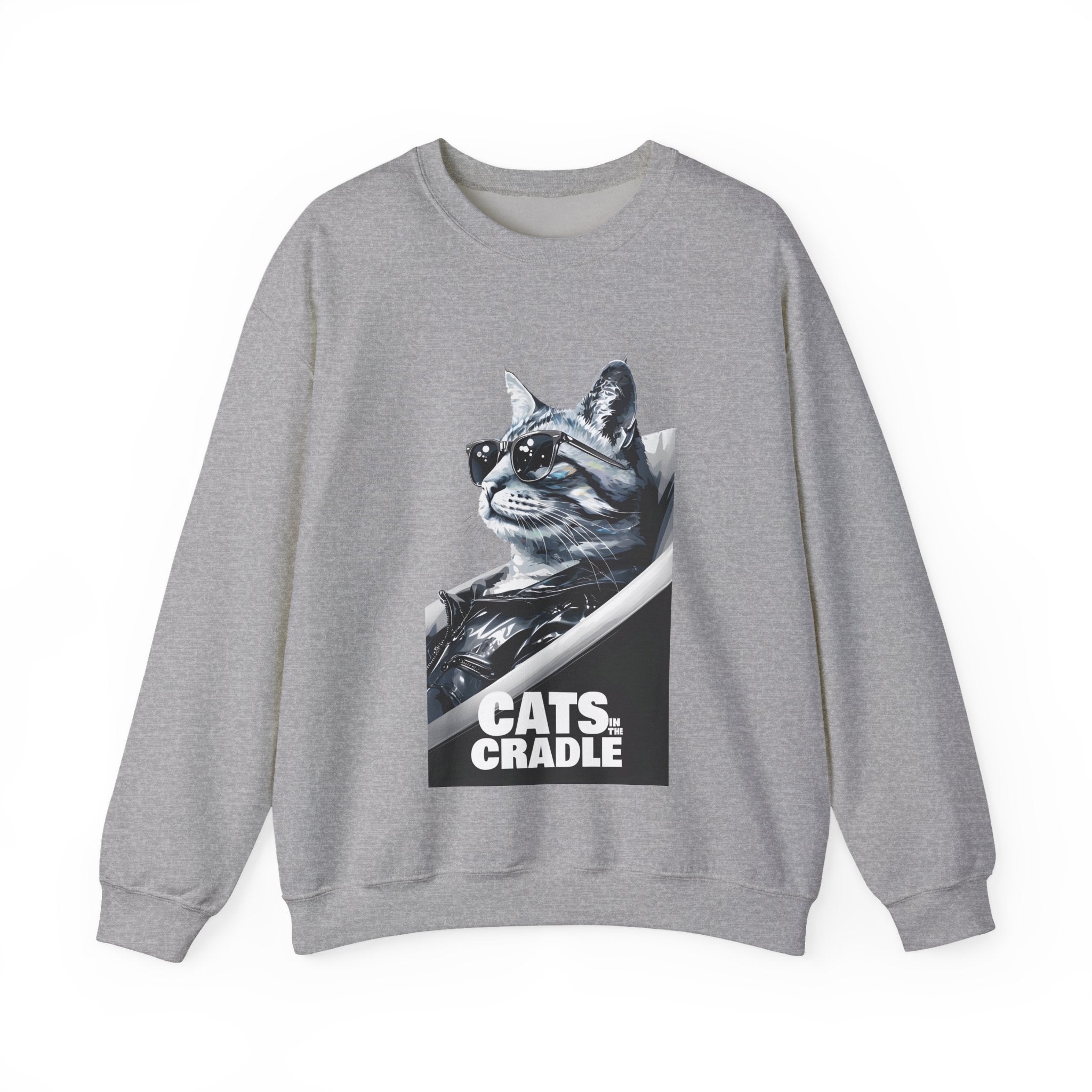 Cats in the Cradle Unisex Sweatshirt, Unisex Pullover Jumper, Cozy Sweatshirt, Gift for Music Lover, Cat