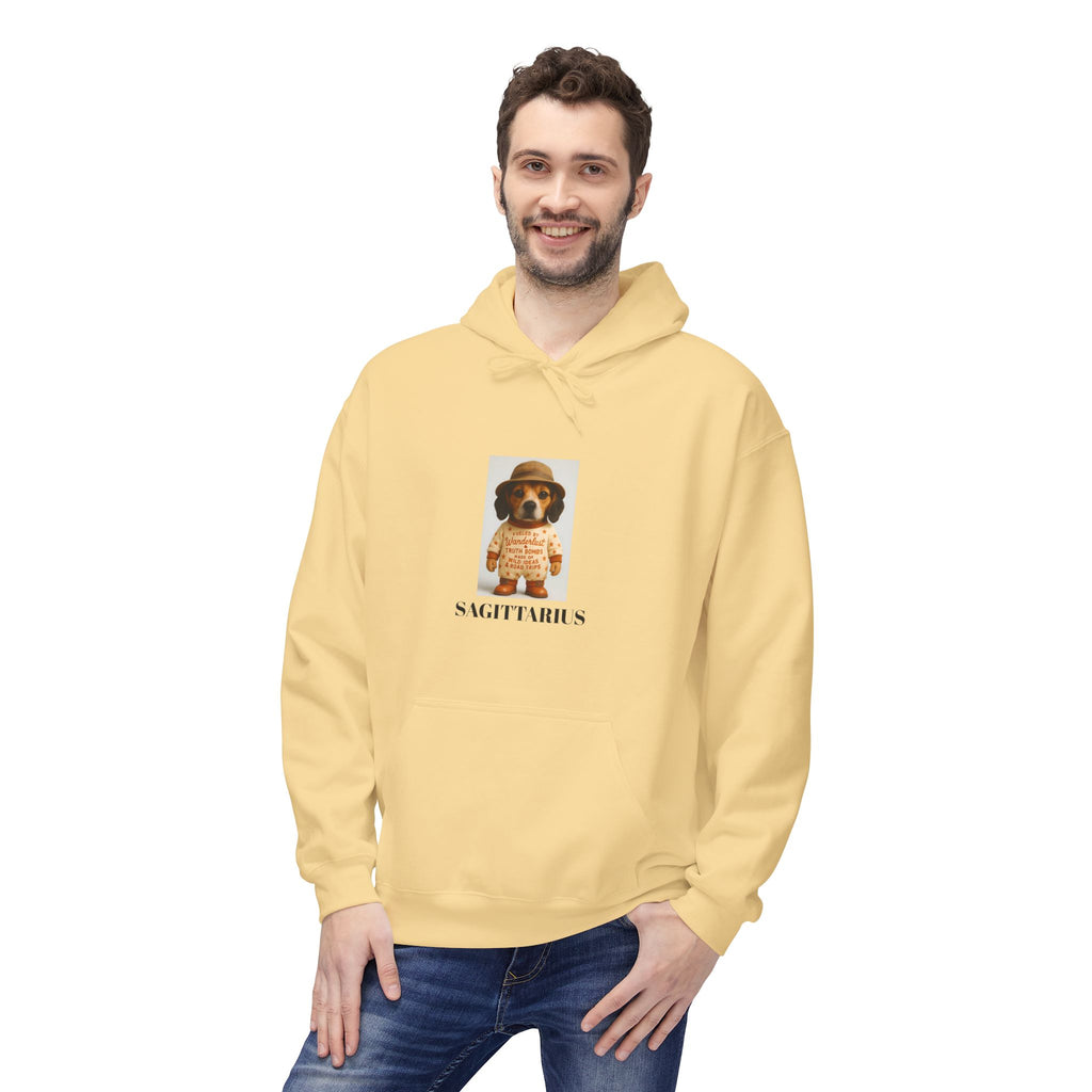 Sagittarius Wanderlust Hoodie, Dog Explorer Sweatshirt