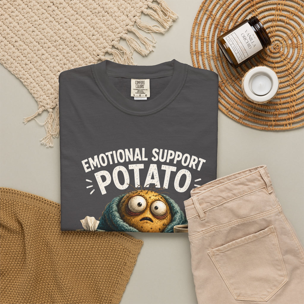 Emotional Support Potato T-Shirt — 'Doing My Best' Funny Comfort Tee