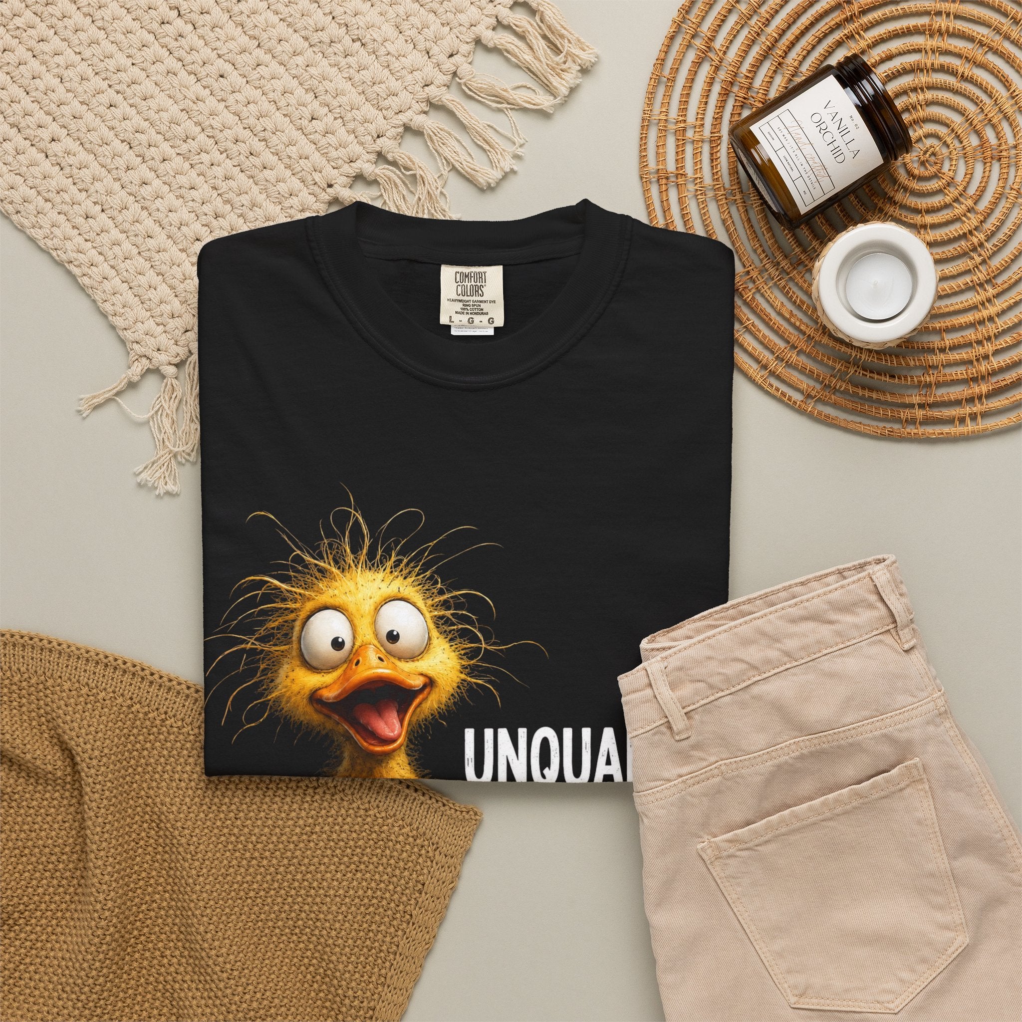 Unqualified But Enthusiastic Duck Graphic Tee