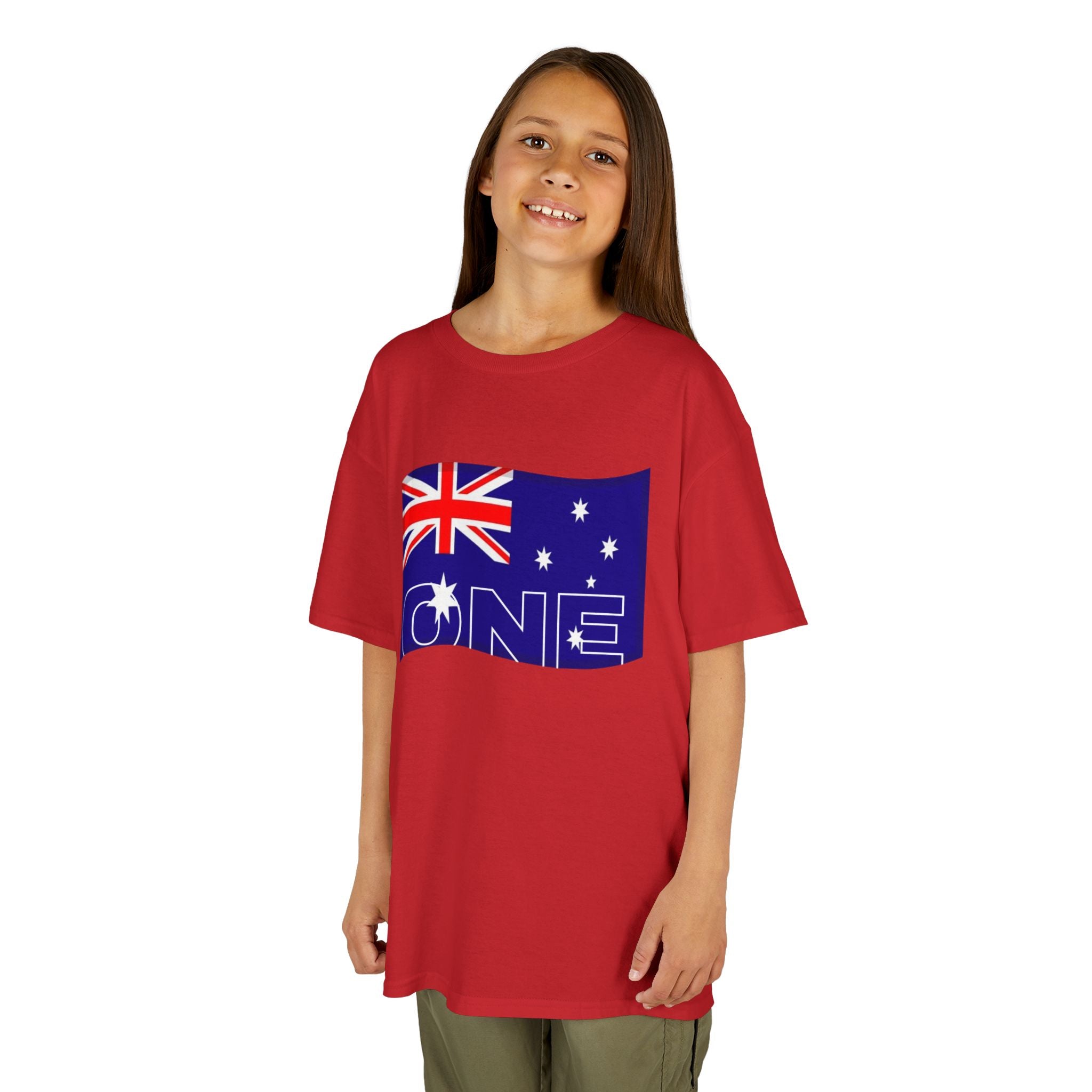 Kids Tee — Australian Flag "ONE" Design