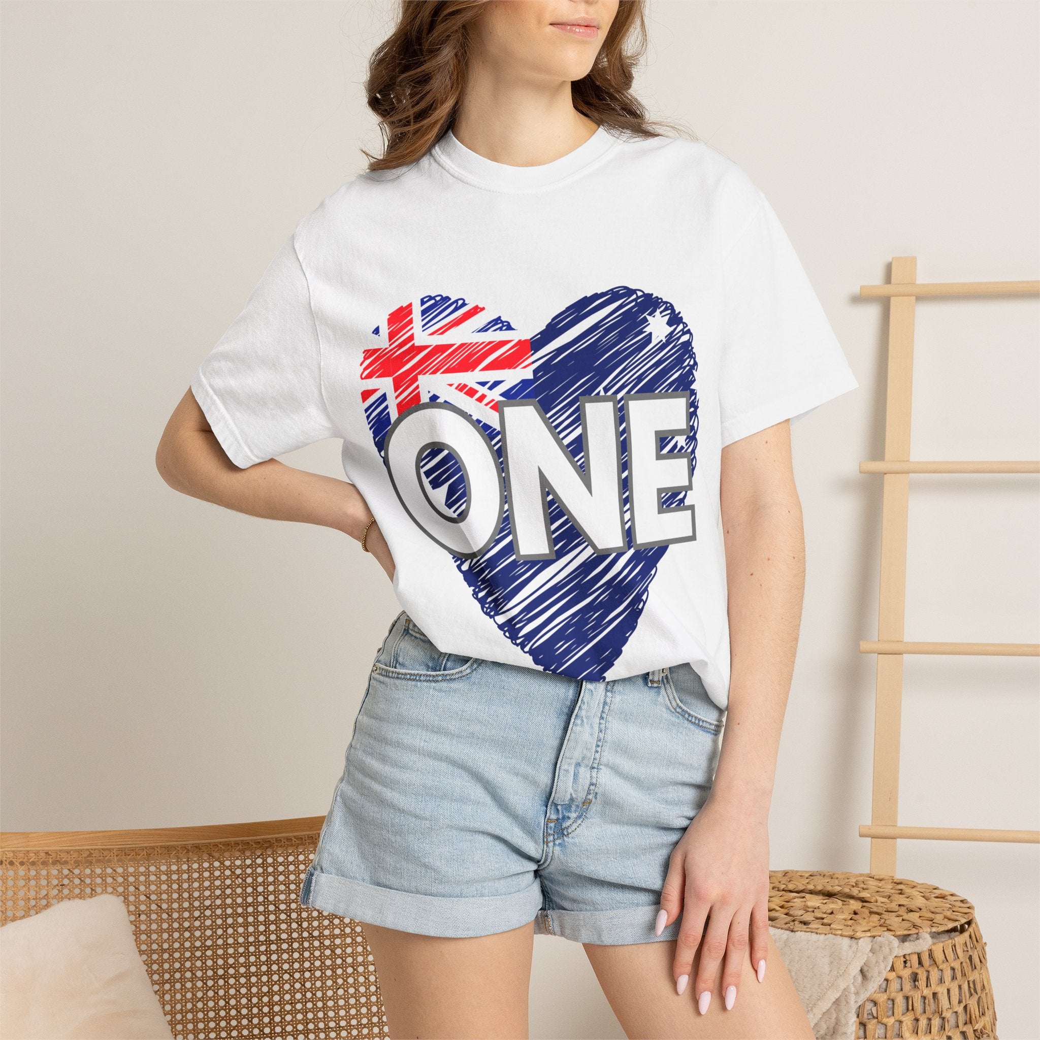 ONE Heart Australia Unity T-Shirt — Aussie Heart Graphic Tee