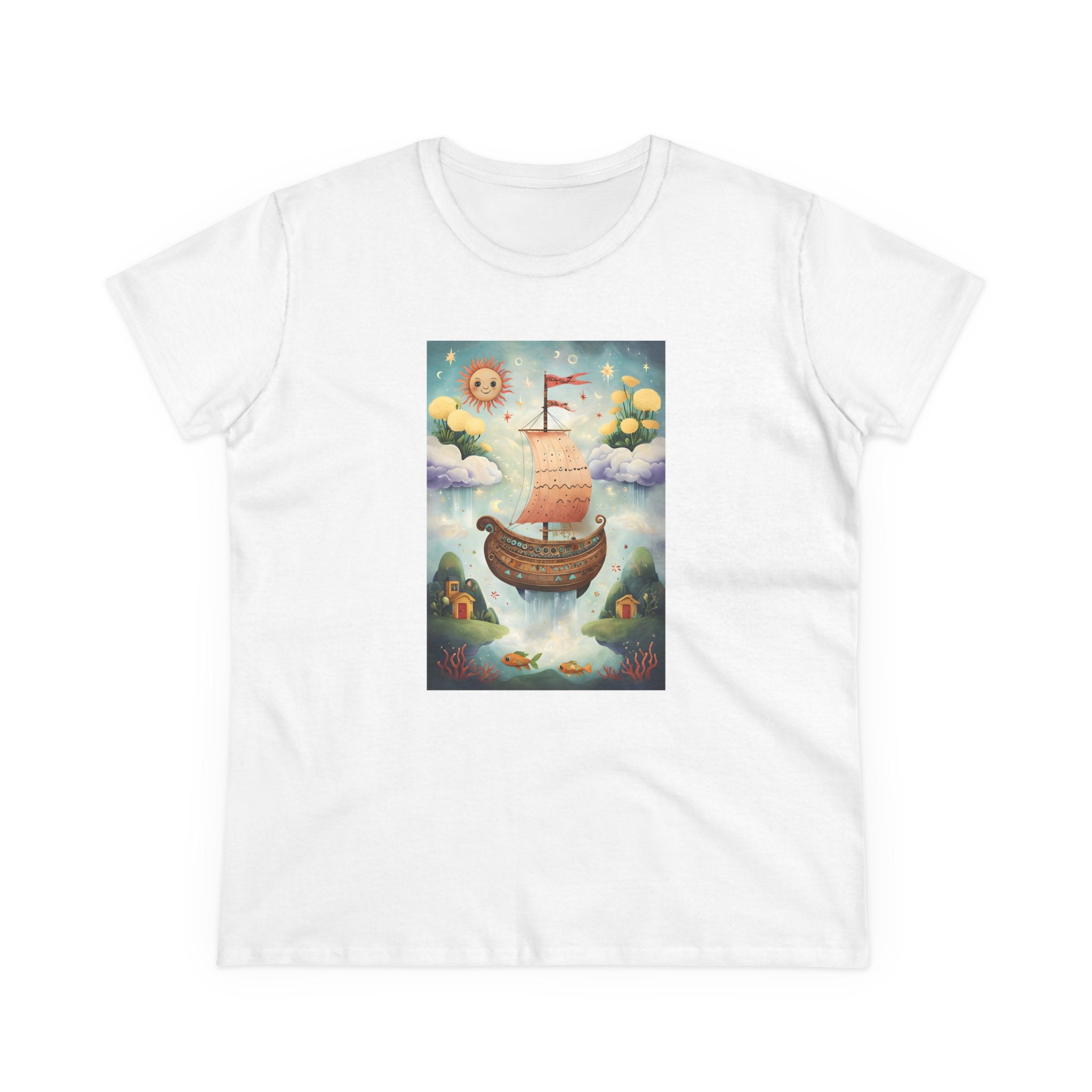 Whimsical Daydreams Tee, Casual Summer Shirt, Gift for Dreamers, Travel Vibes Tee, Inspirational Quote Top