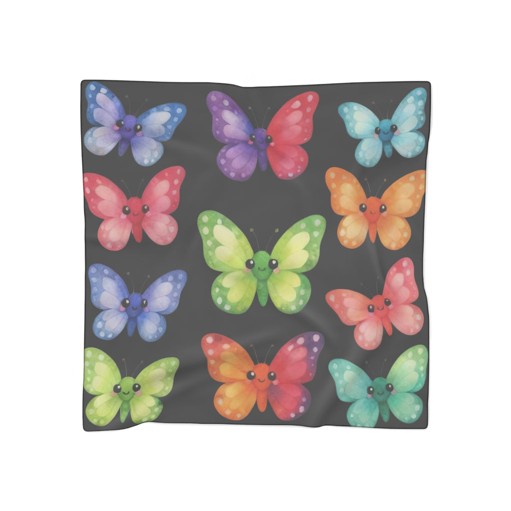 Cute Butterflies Silk-Look Scarf — Cheeky Butterfly Print