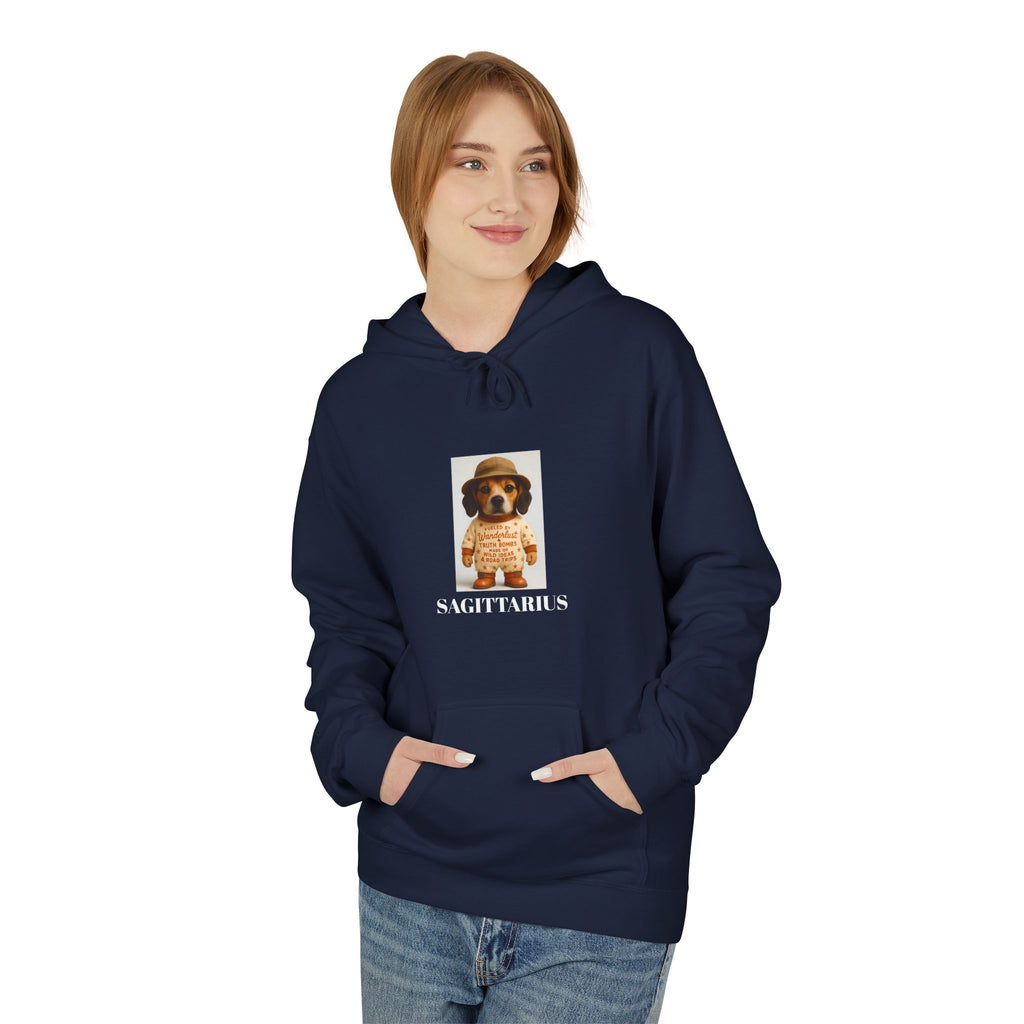 Sagittarius Wanderlust Hoodie, Dog Explorer Sweatshirt