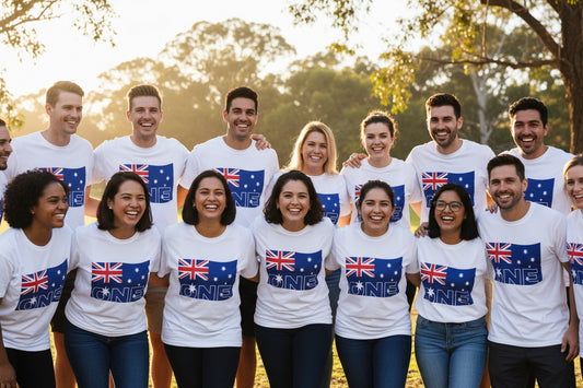 Australia Flag "One" Graphic T-Shirt