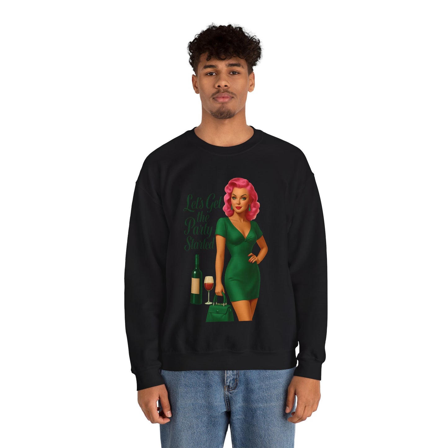 Let's Get the Party Started Unique Sweatshirt Design