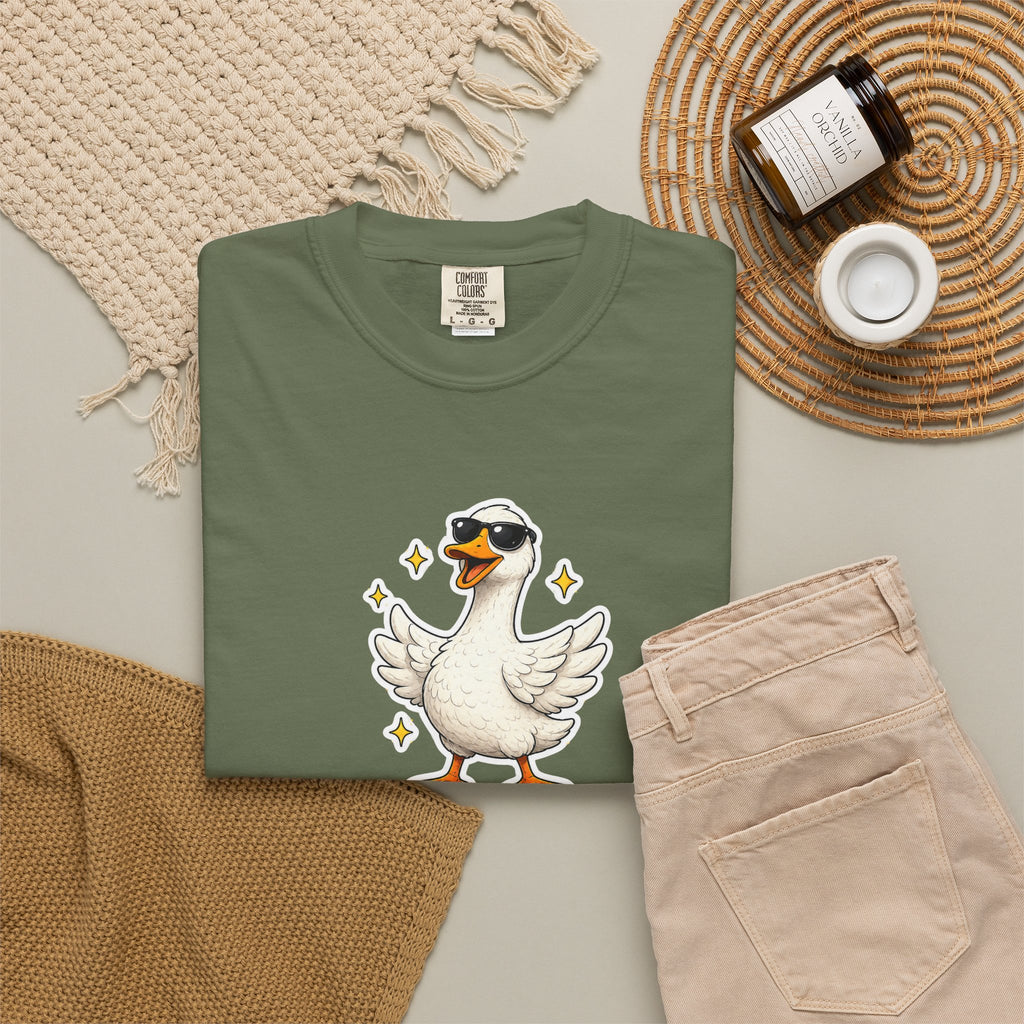 Confidence Goose T-Shirt — Funny Motivational Graphic Tee