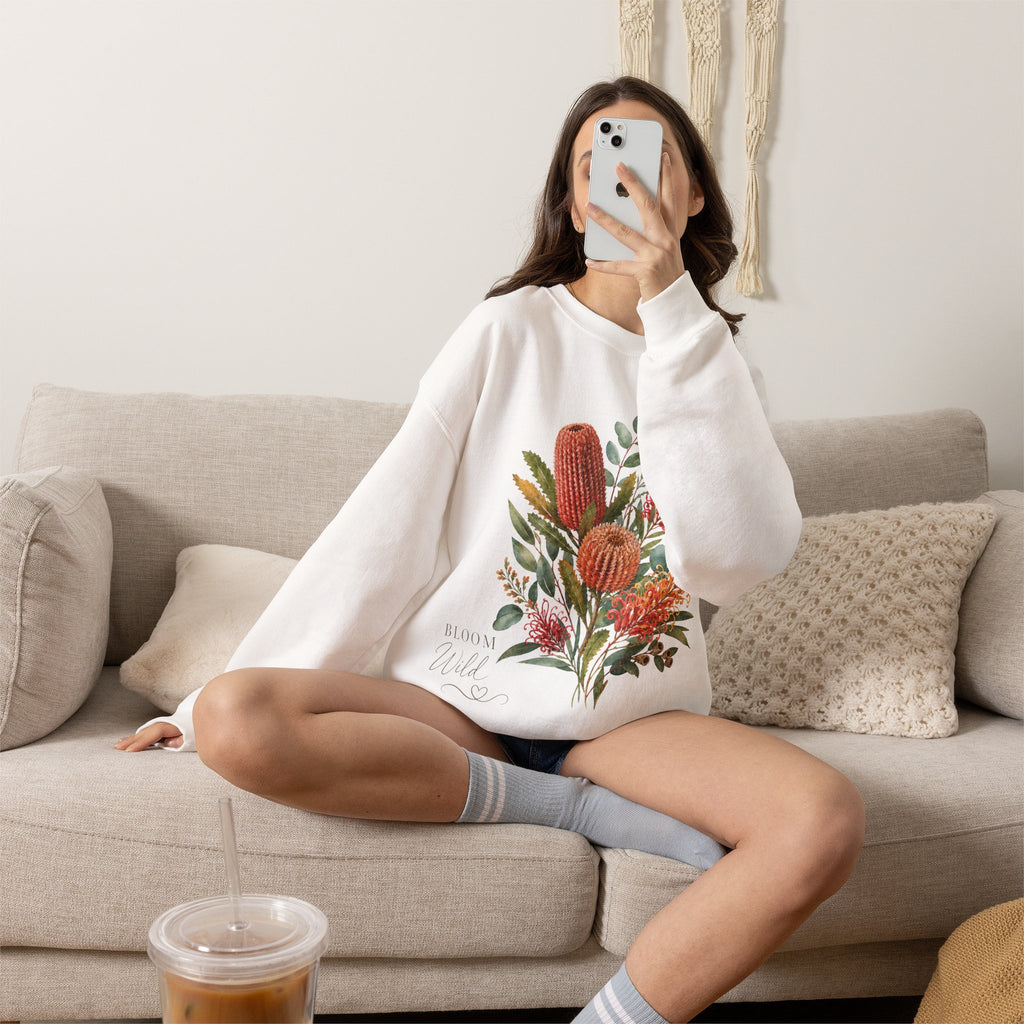 Bloom Wild Floral Crewneck Sweatshirt