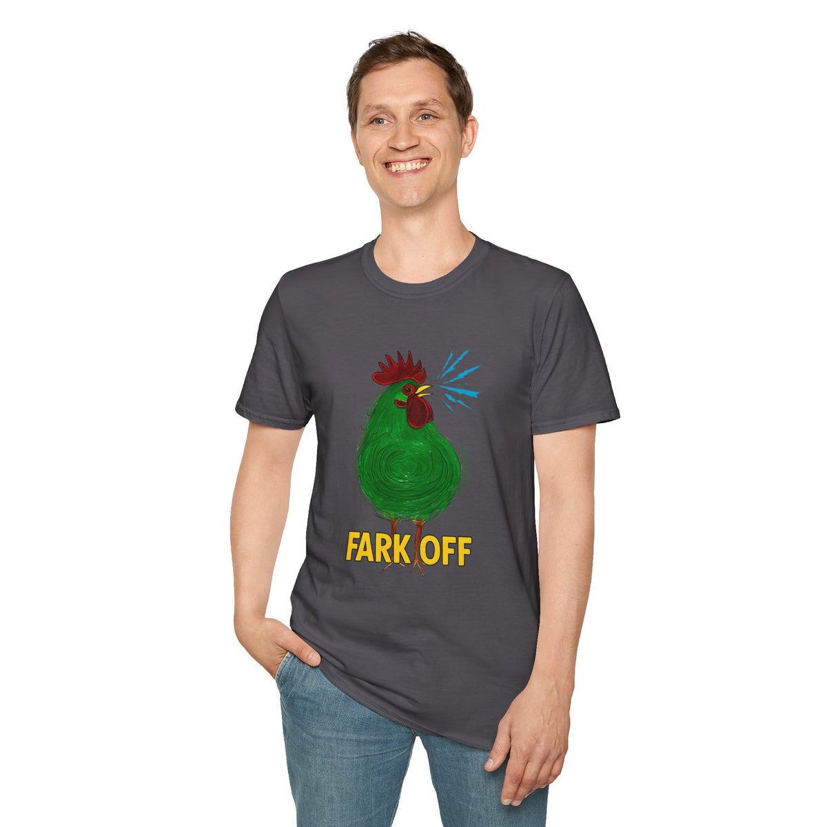 Funny Chicken Graphic T-Shirt, Humor Tee, Farm-Inspired Apparel