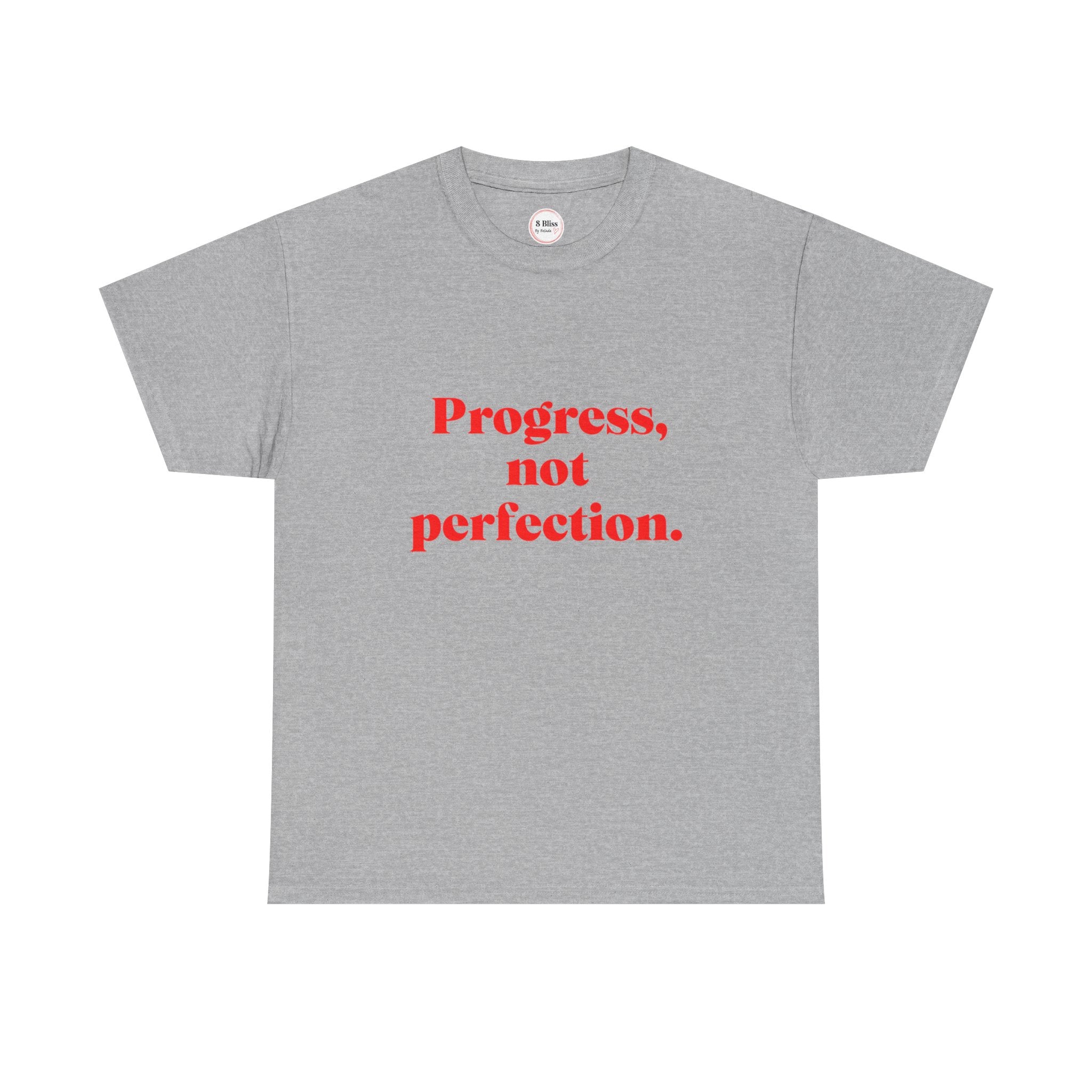 Progress, Not Perfection Unisex Cotton Tee, Motivational Shirt, Casual Wear, Gift for Friends, Everyday Comfort, Inspiring T-Shirt, Positive