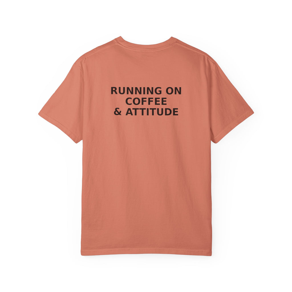 Running on Coffee & Attitude | Funny Coffee Quote Apparel & Gifts