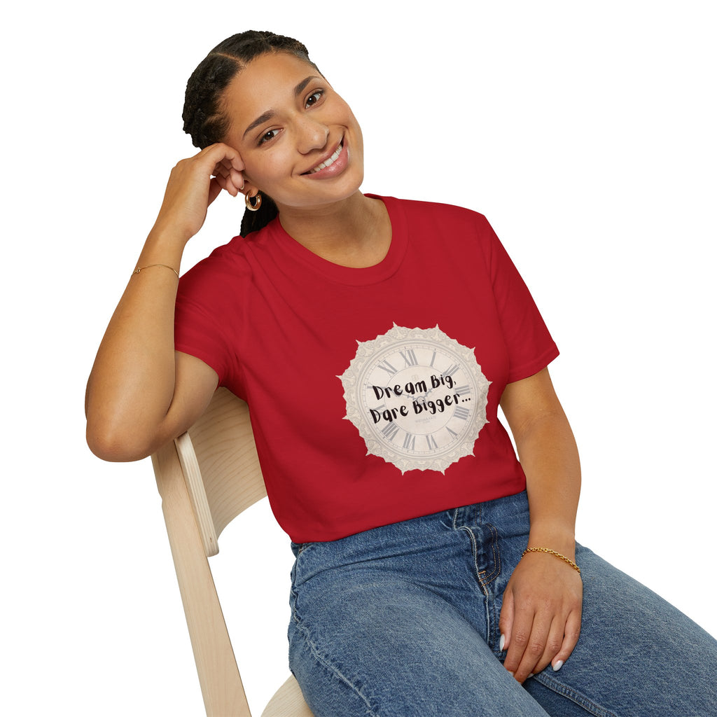 T-Shirt Inspirational Tee for Motivation, Dream Big, Gift for Dreamers, Casual Wear