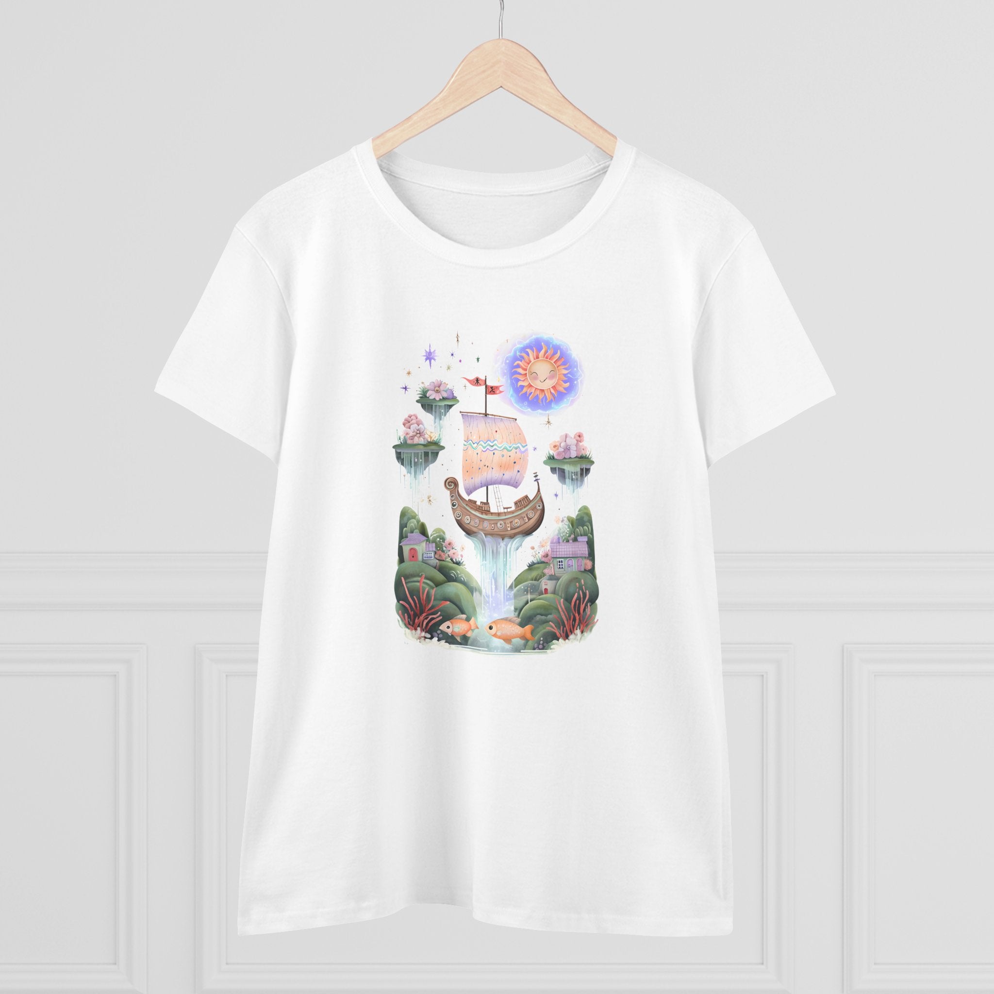 Whimsical Graphic Tee, Dreamy Summer Shirt, Nature Lover Gift, Inspirational Fashion, Women's Casual Top, Perfect for Festivals, Gift for