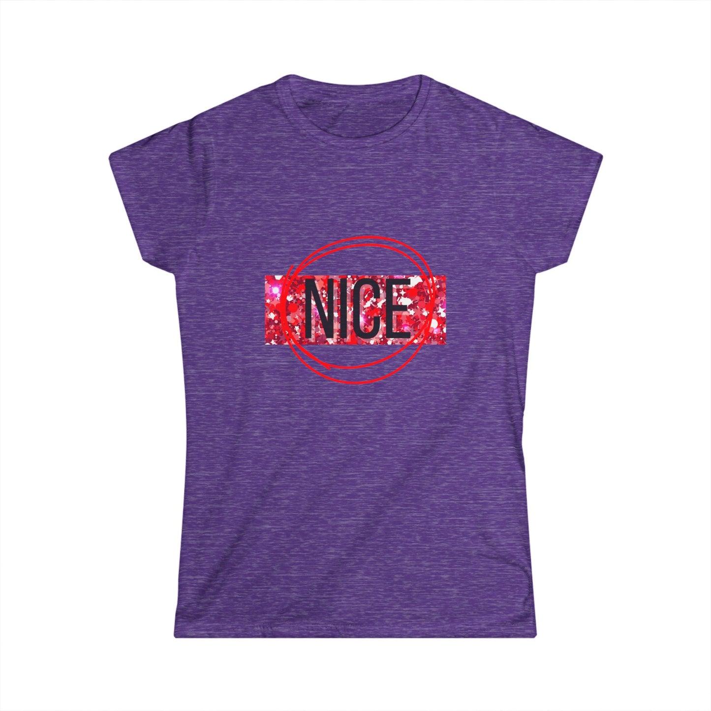 Women's Tee — 'Nice' Front / 'Naughty' Back Holiday Graphic Shirt