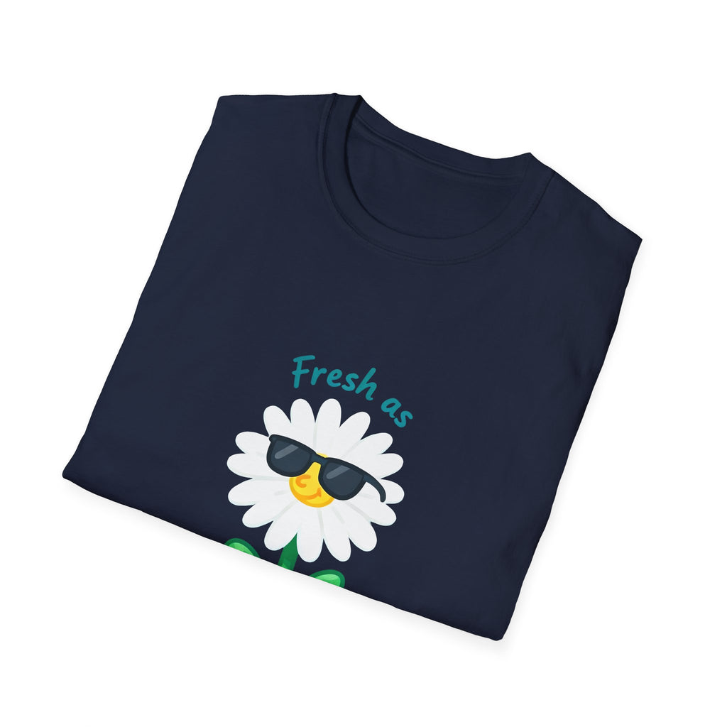 Fresh as a Daisy Unisex Softstyle T-Shirt, Floral Tee, Comfort Wear, Gift for Friends