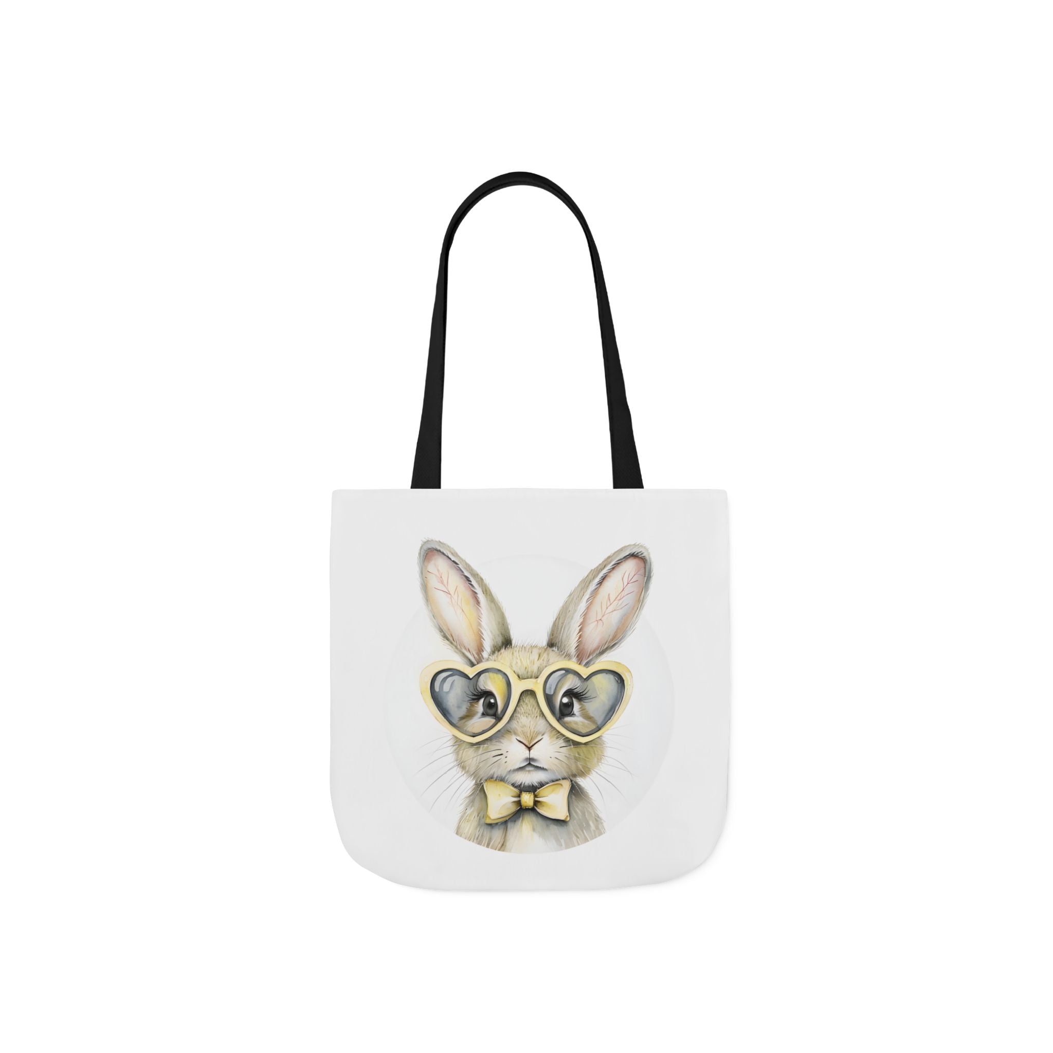 Cute Double Sided Bunny Canvas Tote Bag, Cute Eco-Friendly Shopper, Rabbit Gift, Spring Picnic, Easter Tote, Stylish Animal Art