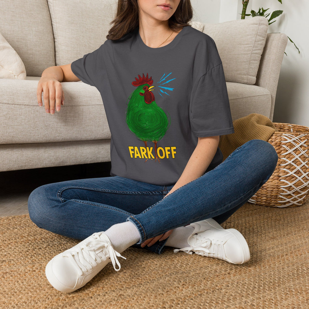 Funny Chicken Graphic T-Shirt, Humor Tee, Farm-Inspired Apparel