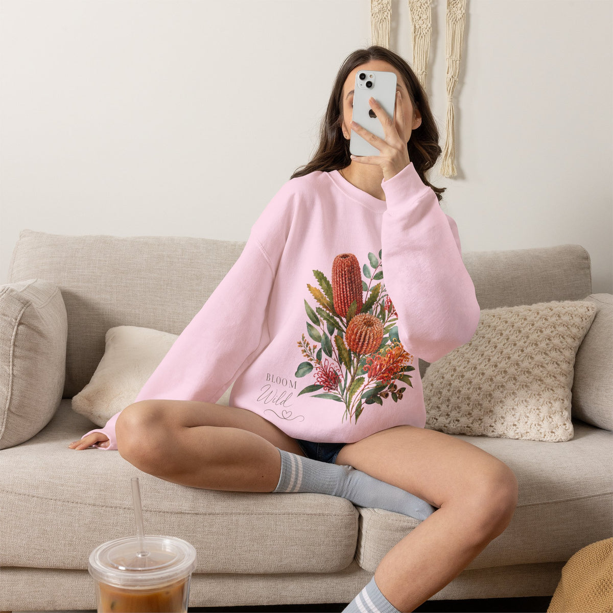 Bloom Wild Floral Crewneck Sweatshirt