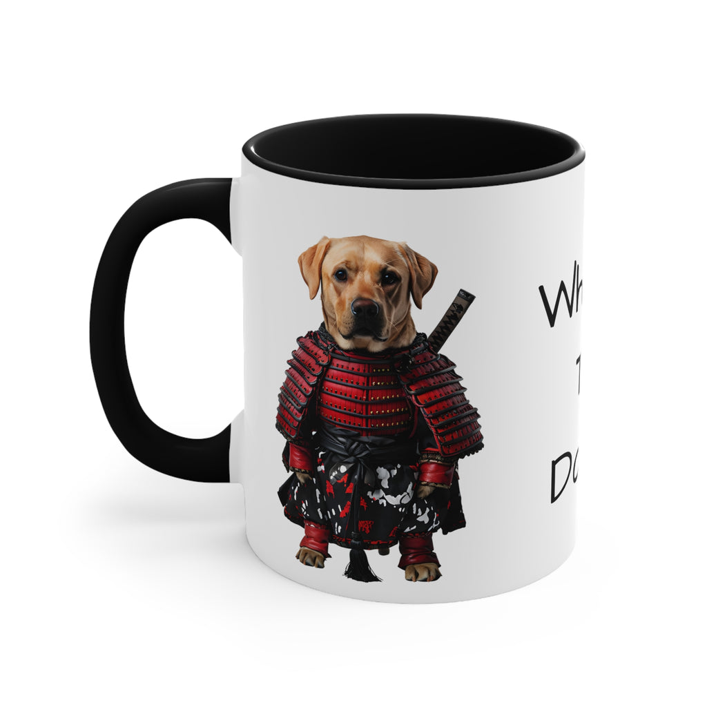 Golden Retriever in Samurai Outfit Accent Mug Perfect Gift for Dog Lovers & Pet Owners