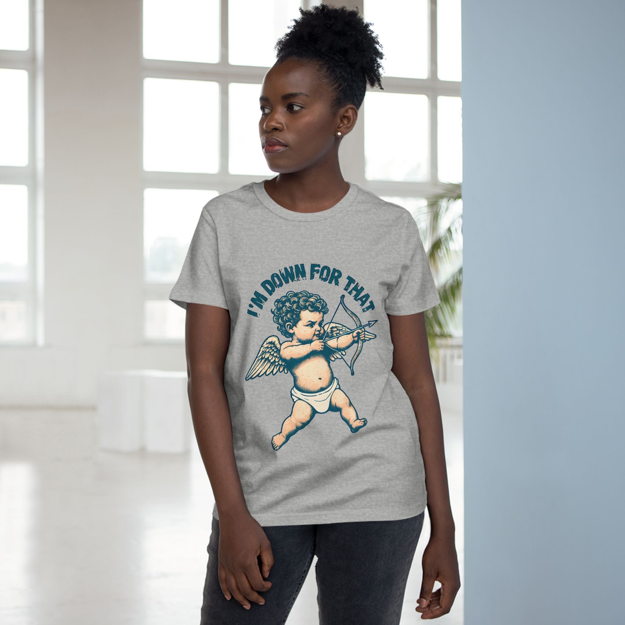 Maple Tee Cupid Graphic — Quirky  Women’s T-Shirt Gift
