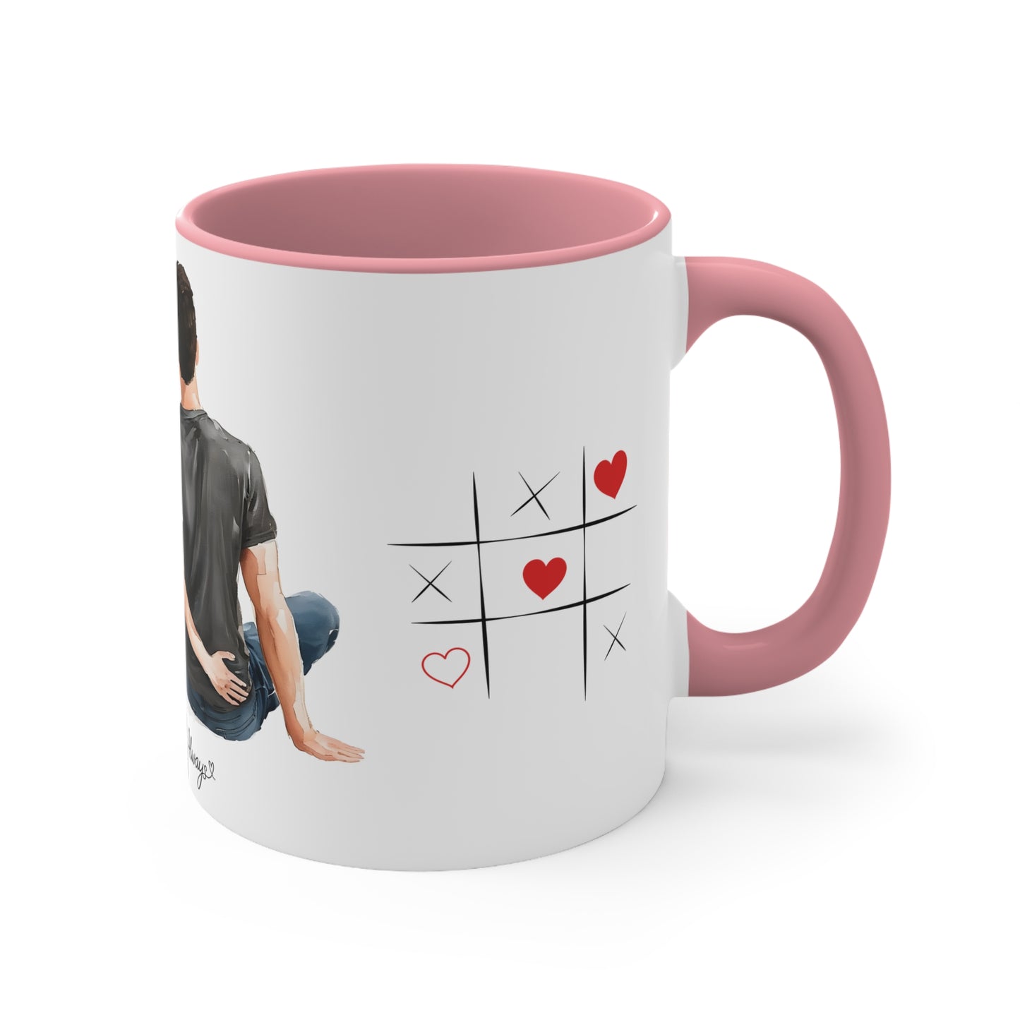 Love Quote Ceramic Mug, 11oz - Warmth and Love Couple Gift