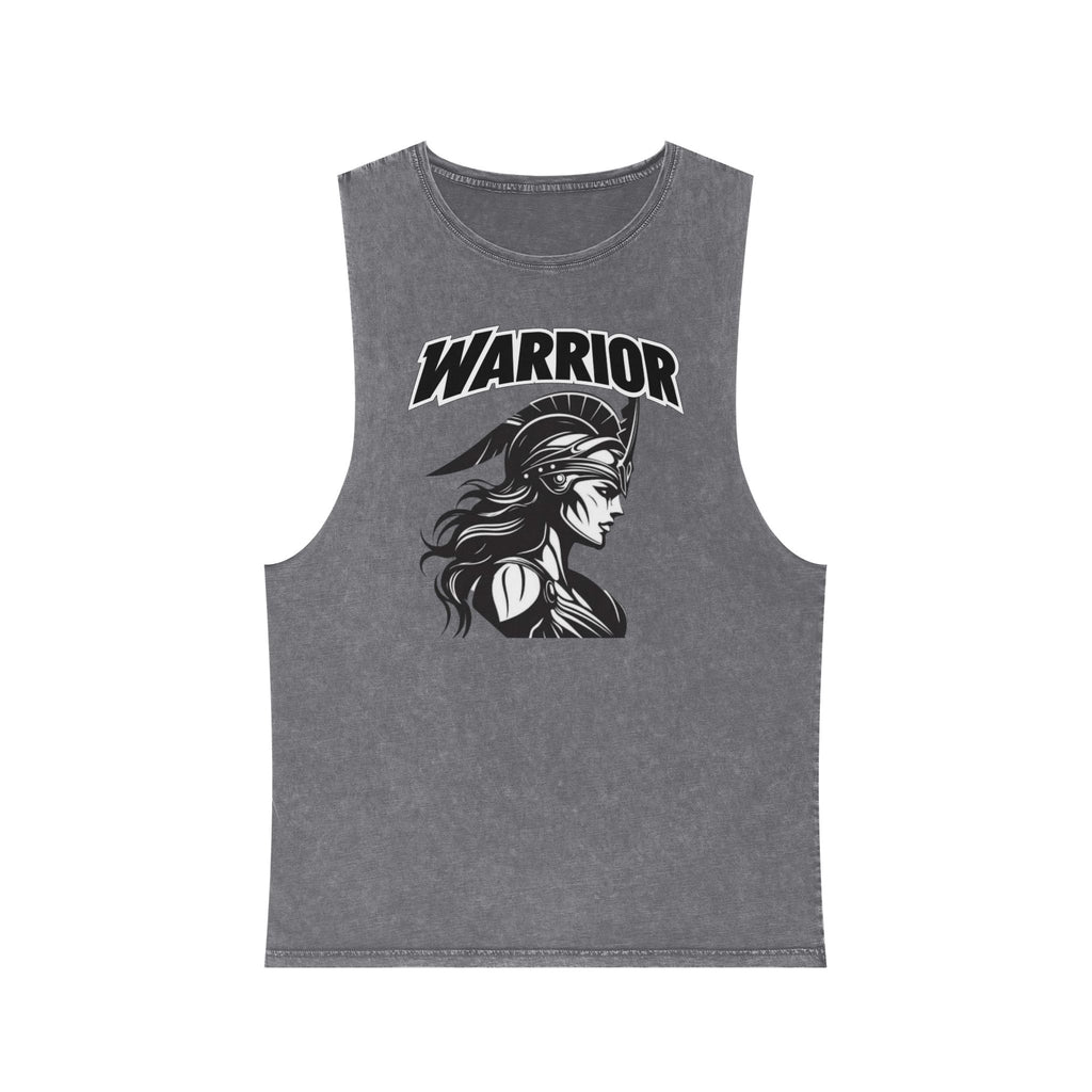 Warrior Graphic Stonewash Tank Top